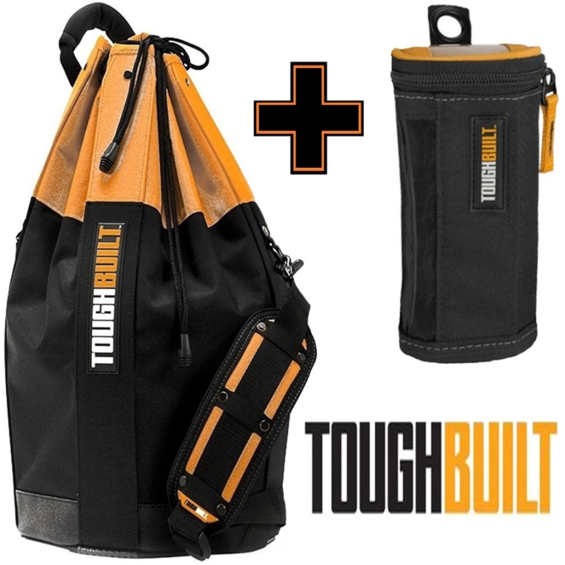 TOUGHBUILT - Heavy Duty - Duffle Bag + Soft Tower Screw Box with Zip Closure Tools Carrier with