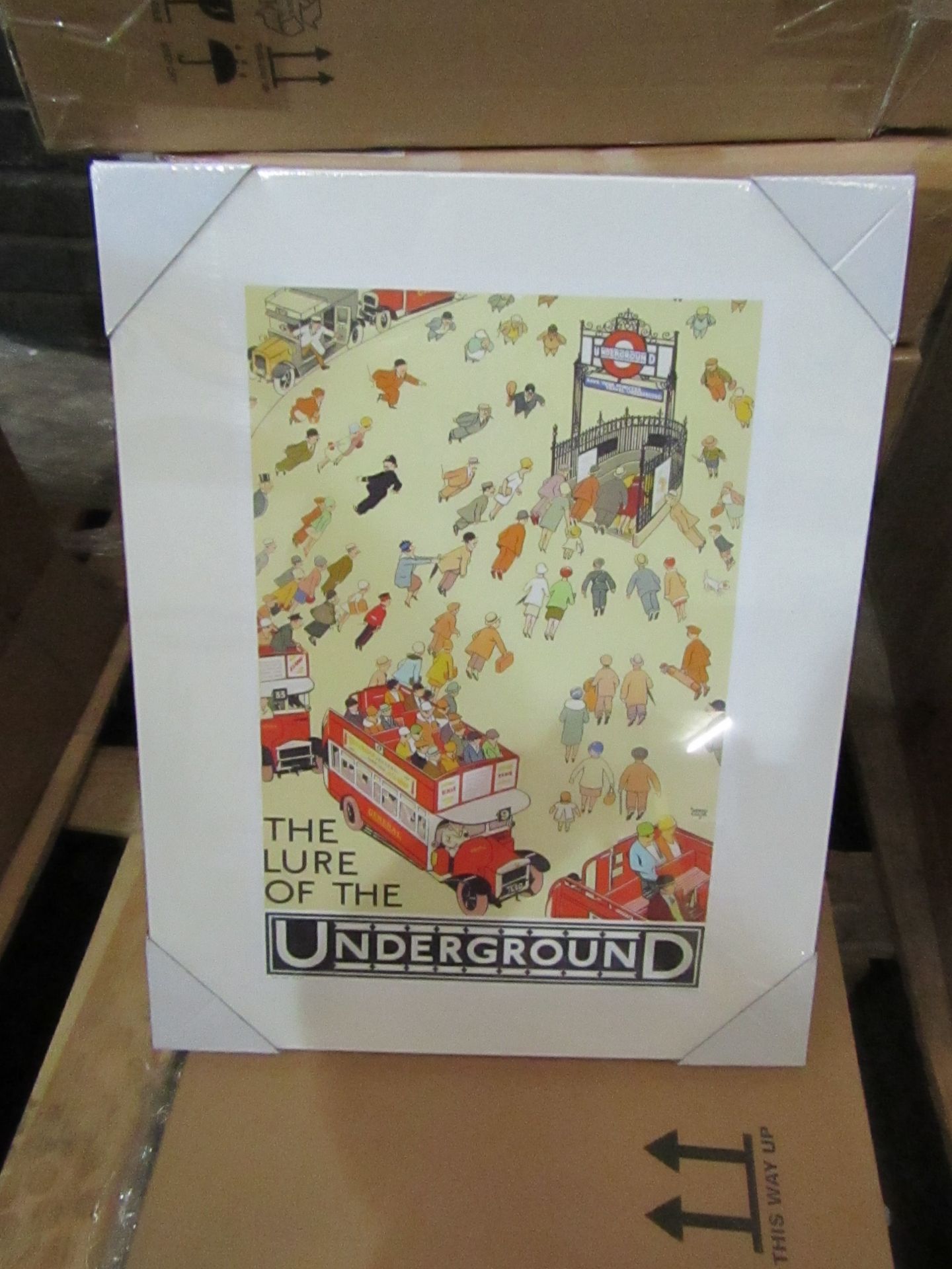 1 x box of 6 "Lure Of The Underground" Canvas size 50cm x 40cm new & packaged