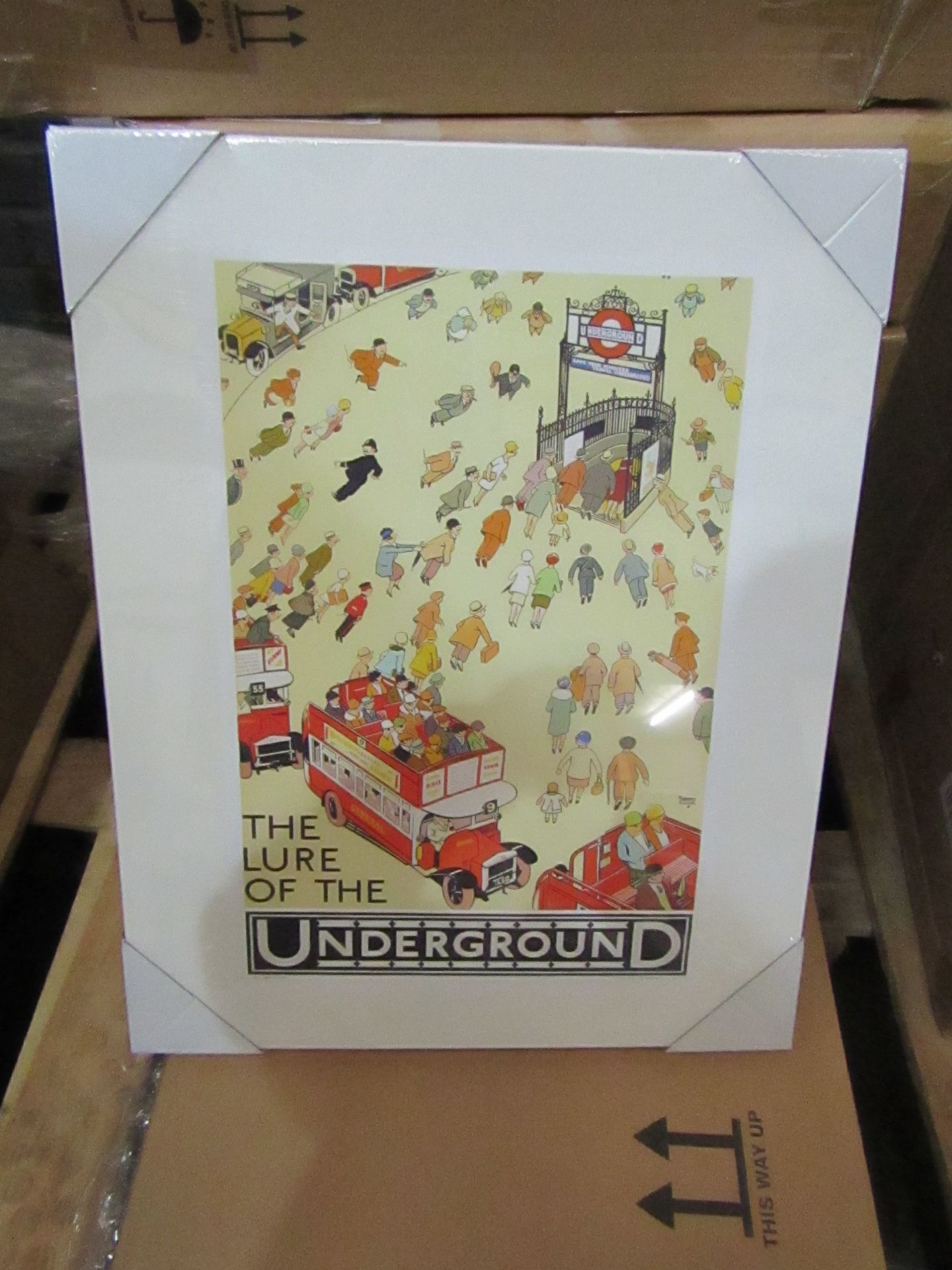 1 x box of 6 "Lure Of The Underground" Canvas size 50cm x 40cm new & packaged