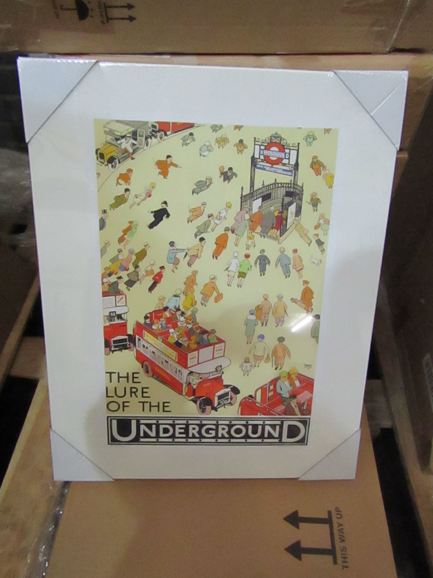 1 x box of 6 "Lure Of The Underground" Canvas size 50cm x 40cm new & packaged