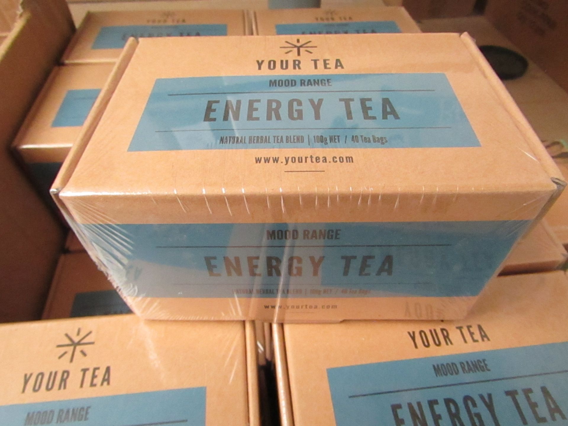 12 x Your Tea Energy Tea 48 tea bags per box BB May 2019 still sealed