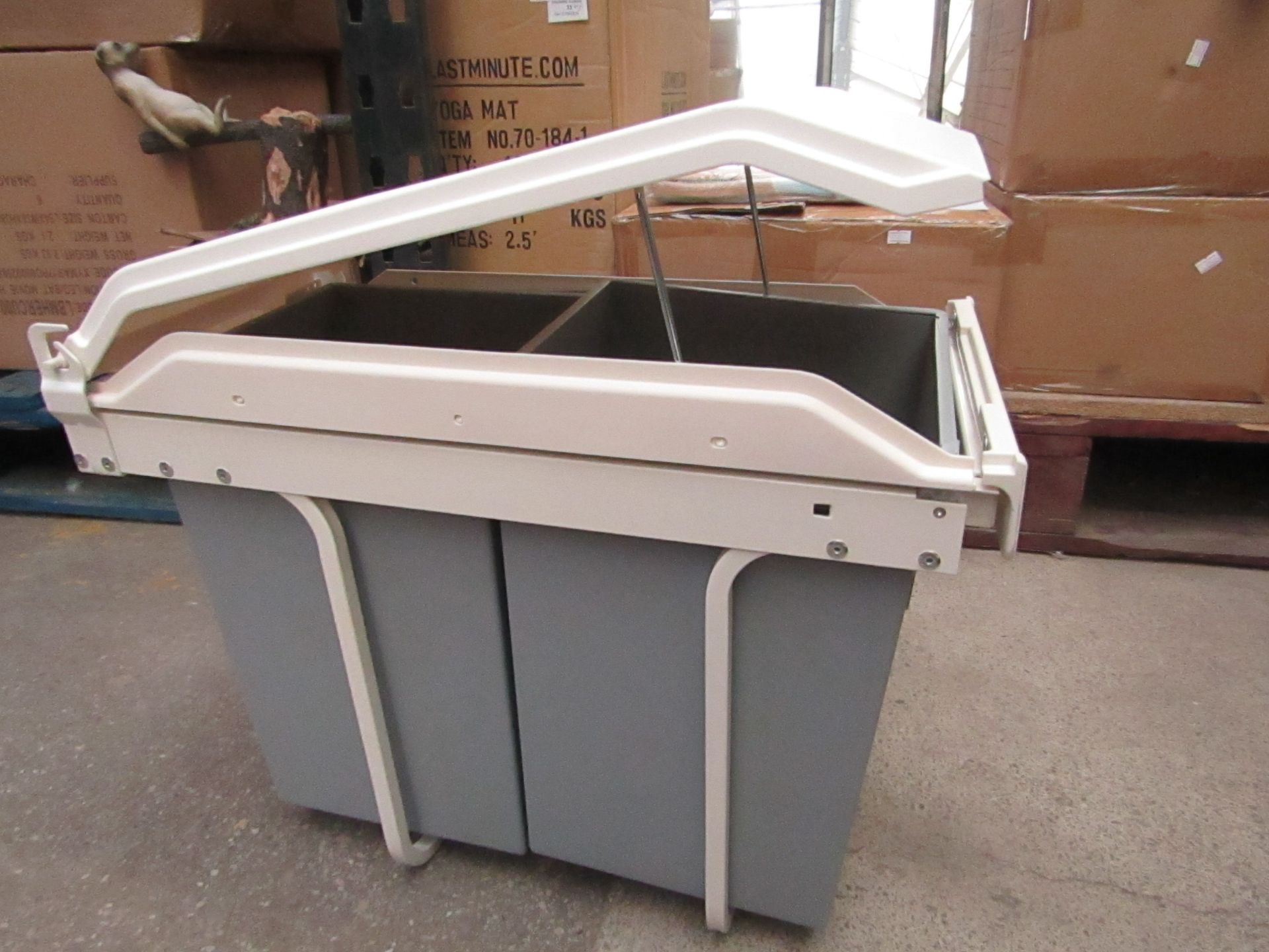 Hailo Under Counter Waste Bin 2 x 14 L  bins boxed