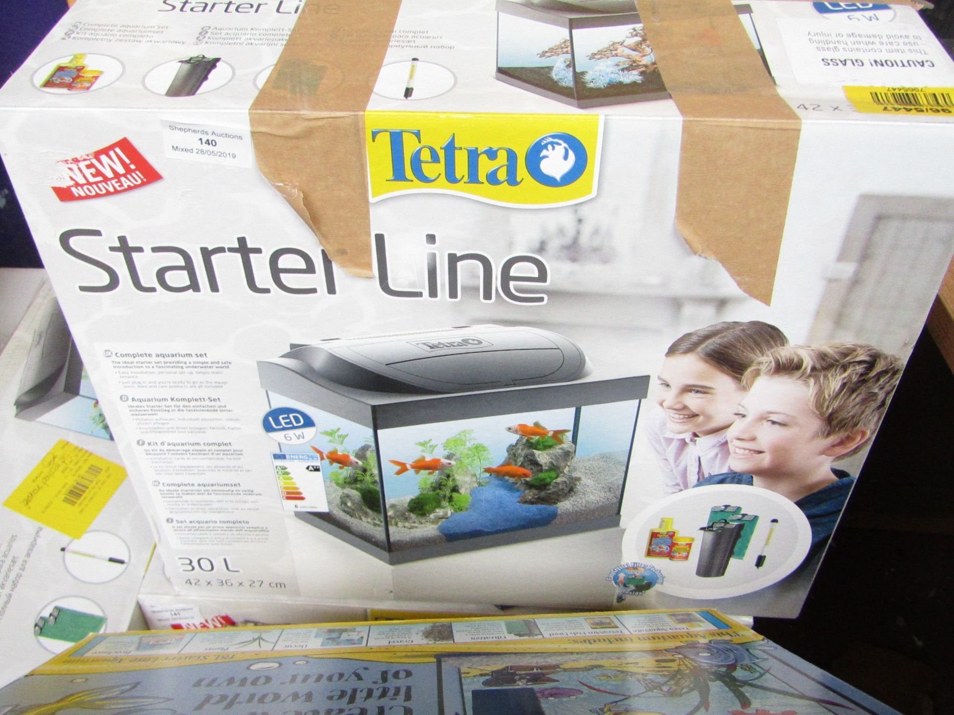 Tetra Starter line fish tank 30L, comes boxed with accessories which may include a combination of