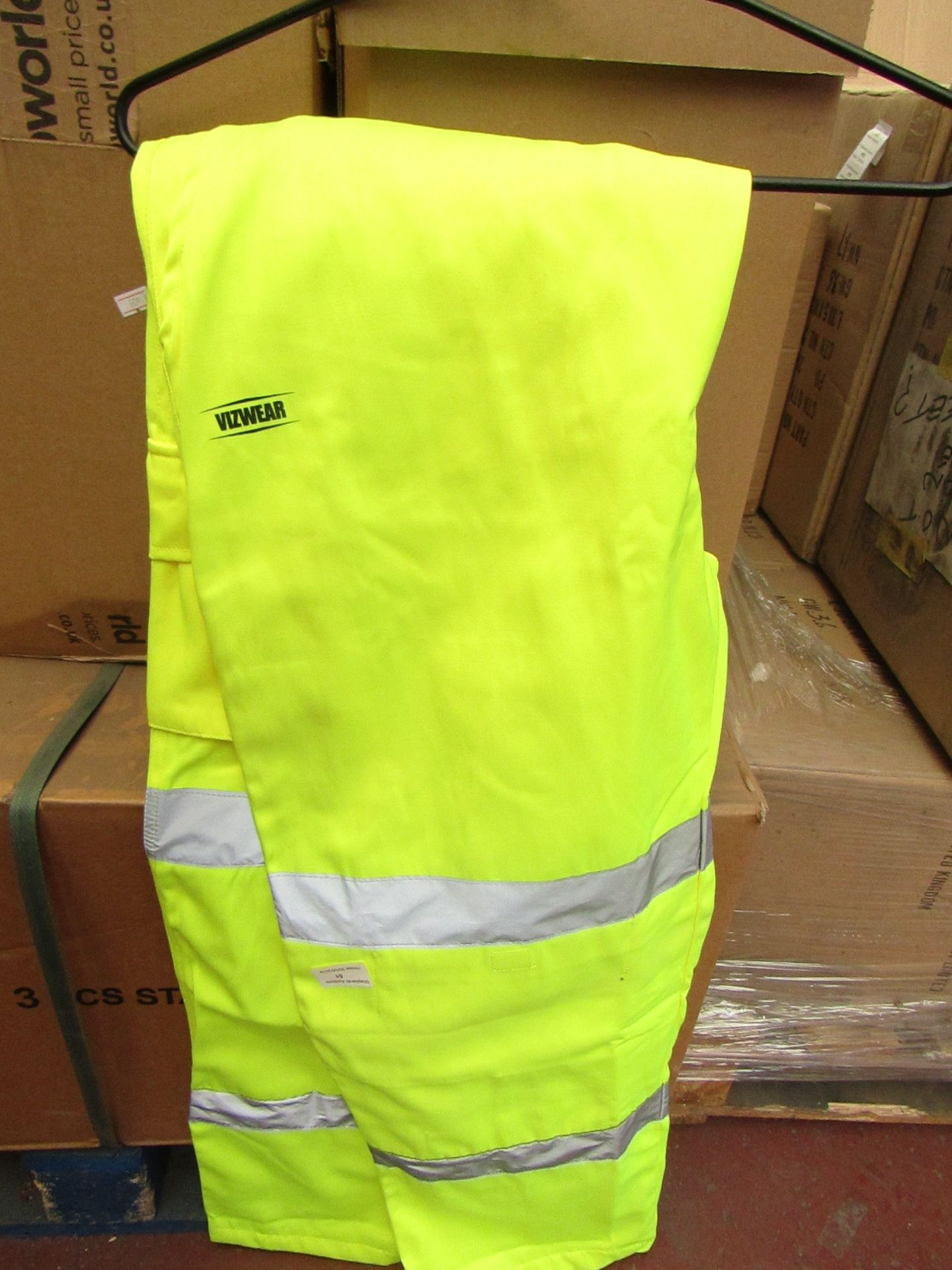 Vizwear high vis trousers, size L, new with tags.