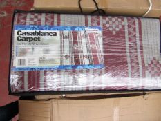 Streetwize Castblanca carpet, size 2.5 x 5.5m, new in carry case.