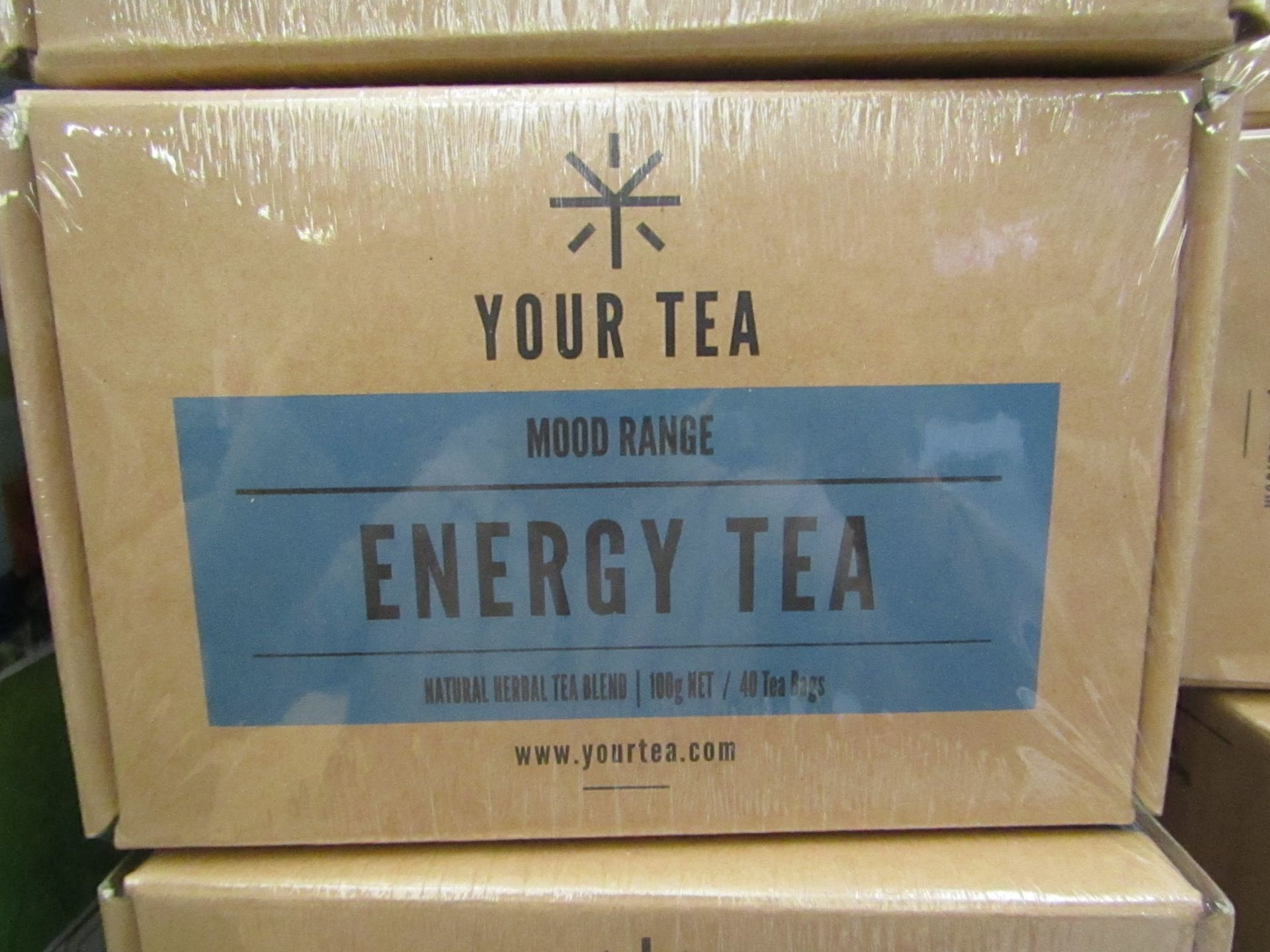 6x Boxes of 40 Your Tea Energy tea bags, all new and boxed.