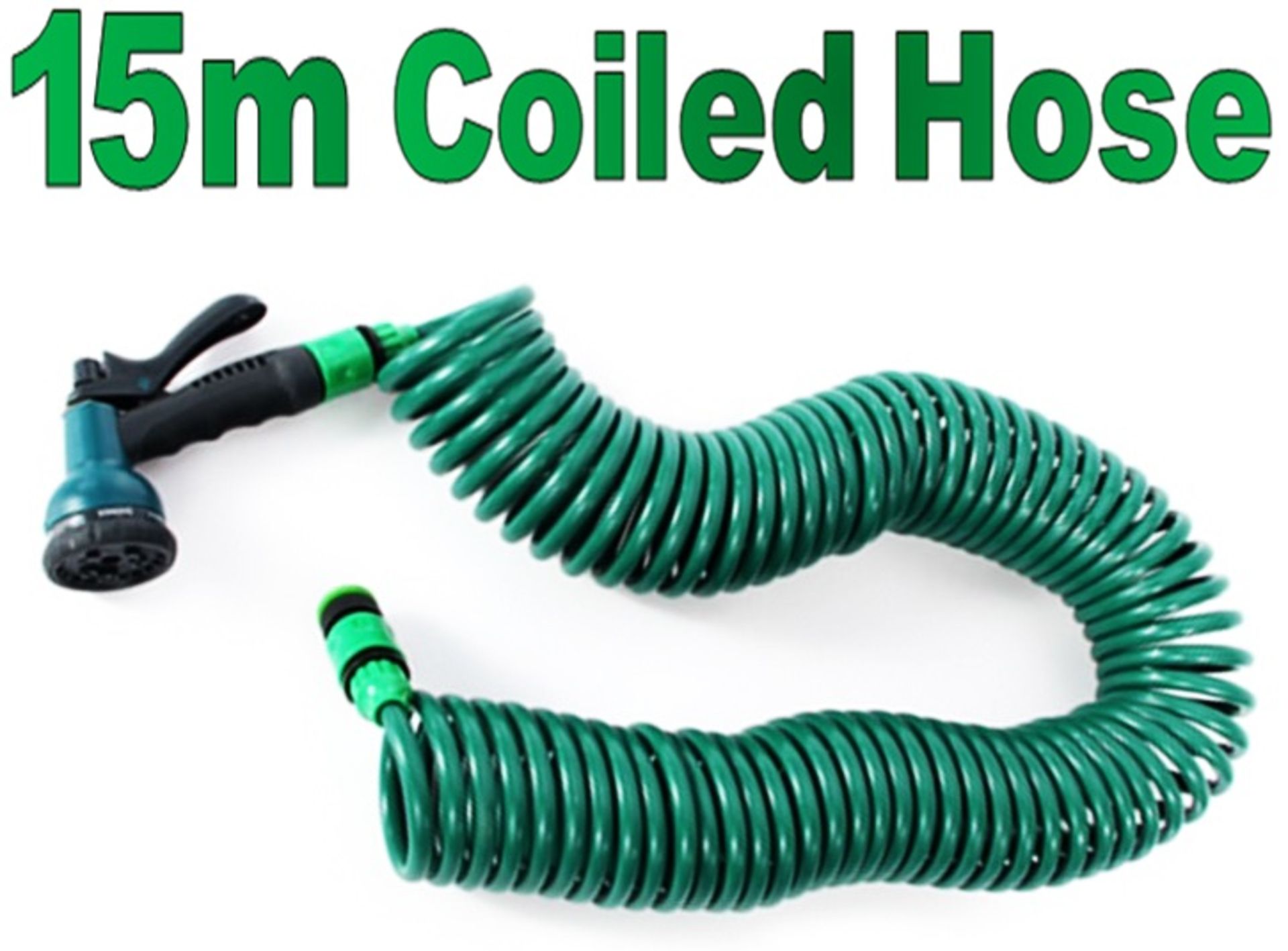 Garden Expandable Coiled Hose Pipe - keeping your Garden Nice & Tidy after Use when Watering Grass