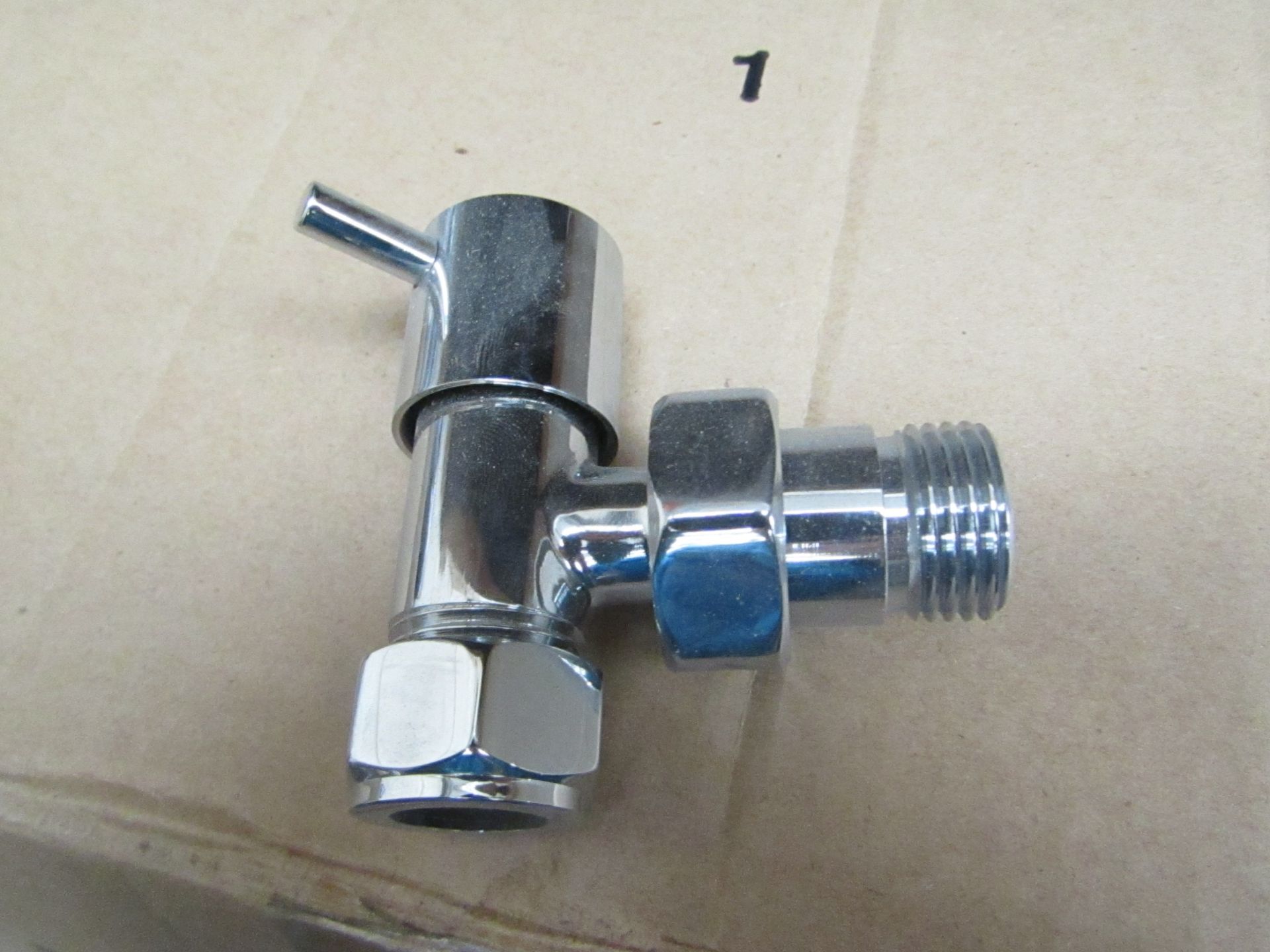 Pair of Westco triangle radiator valves, boxed and unused