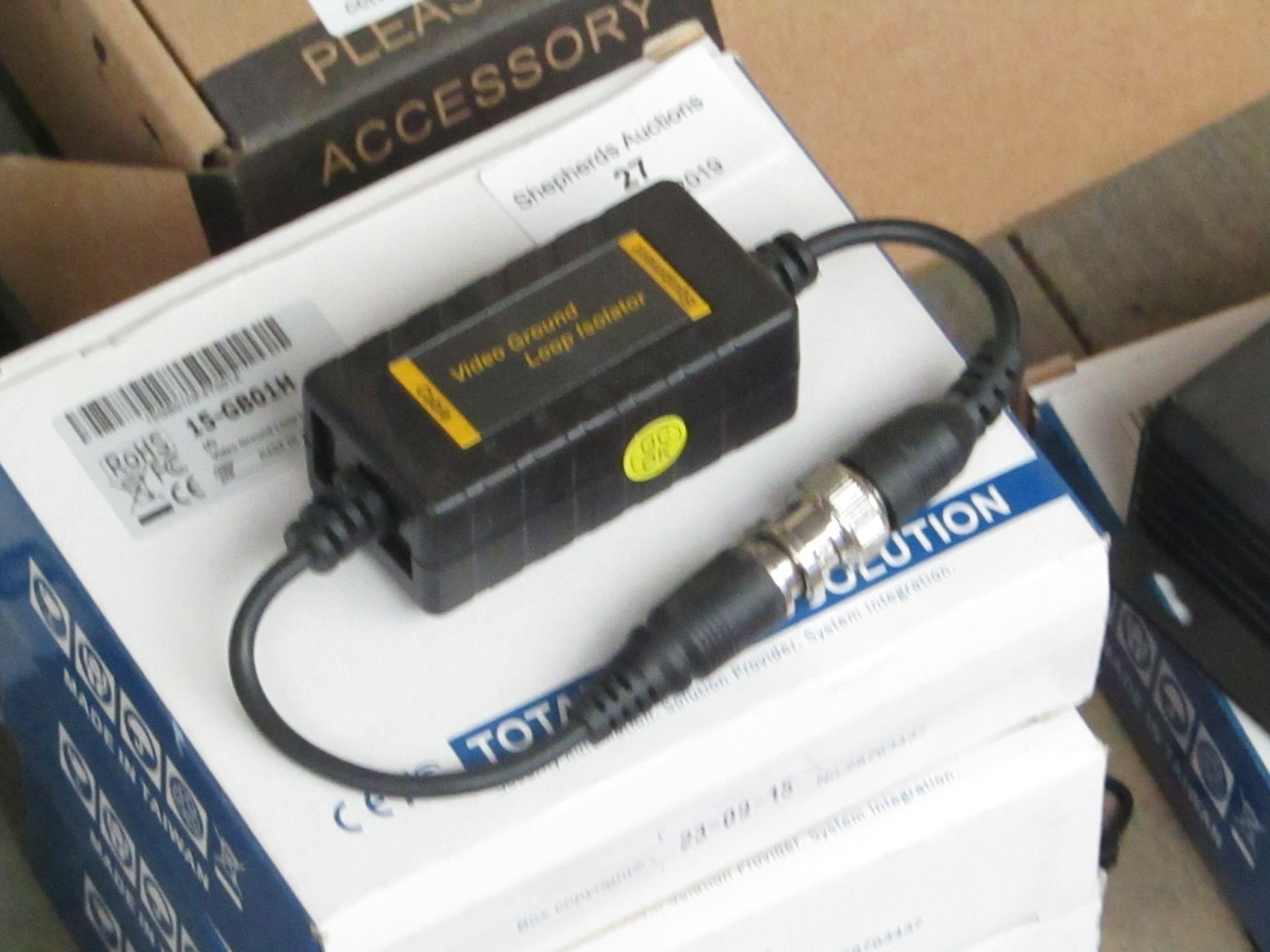 3x Cop Security video ground loop isolator, 15-GB01H.