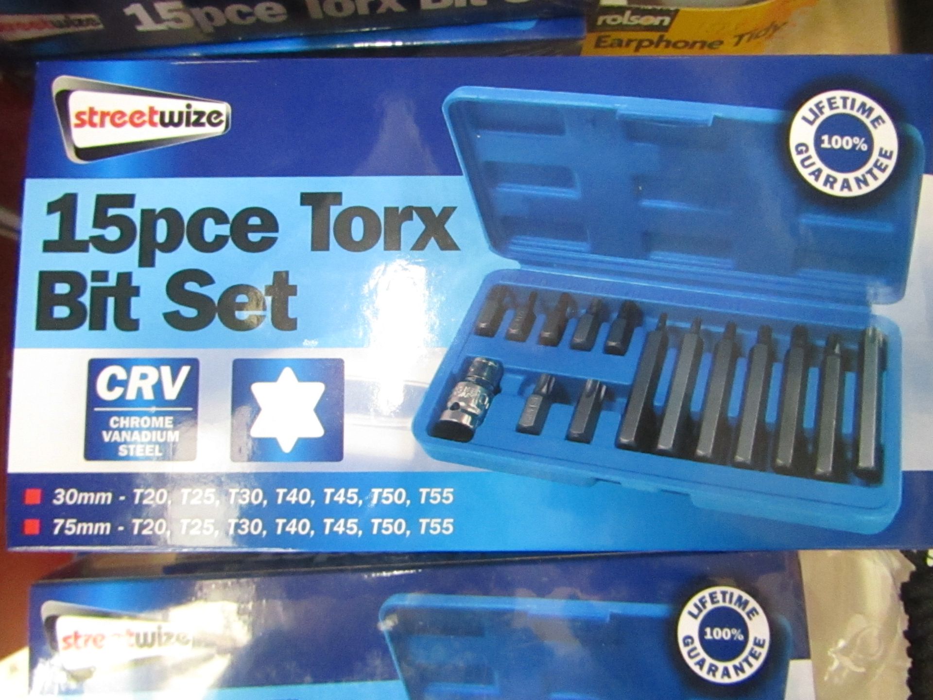 Streetwise 15 piece Torx Bit set, new and still sealed