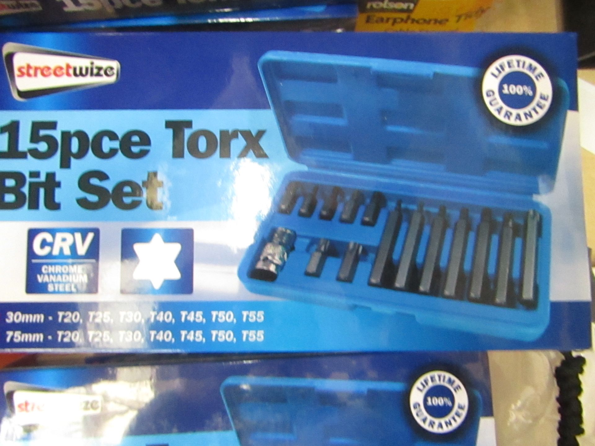 Streetwise 15 piece Torx Bit set, new and still sealed