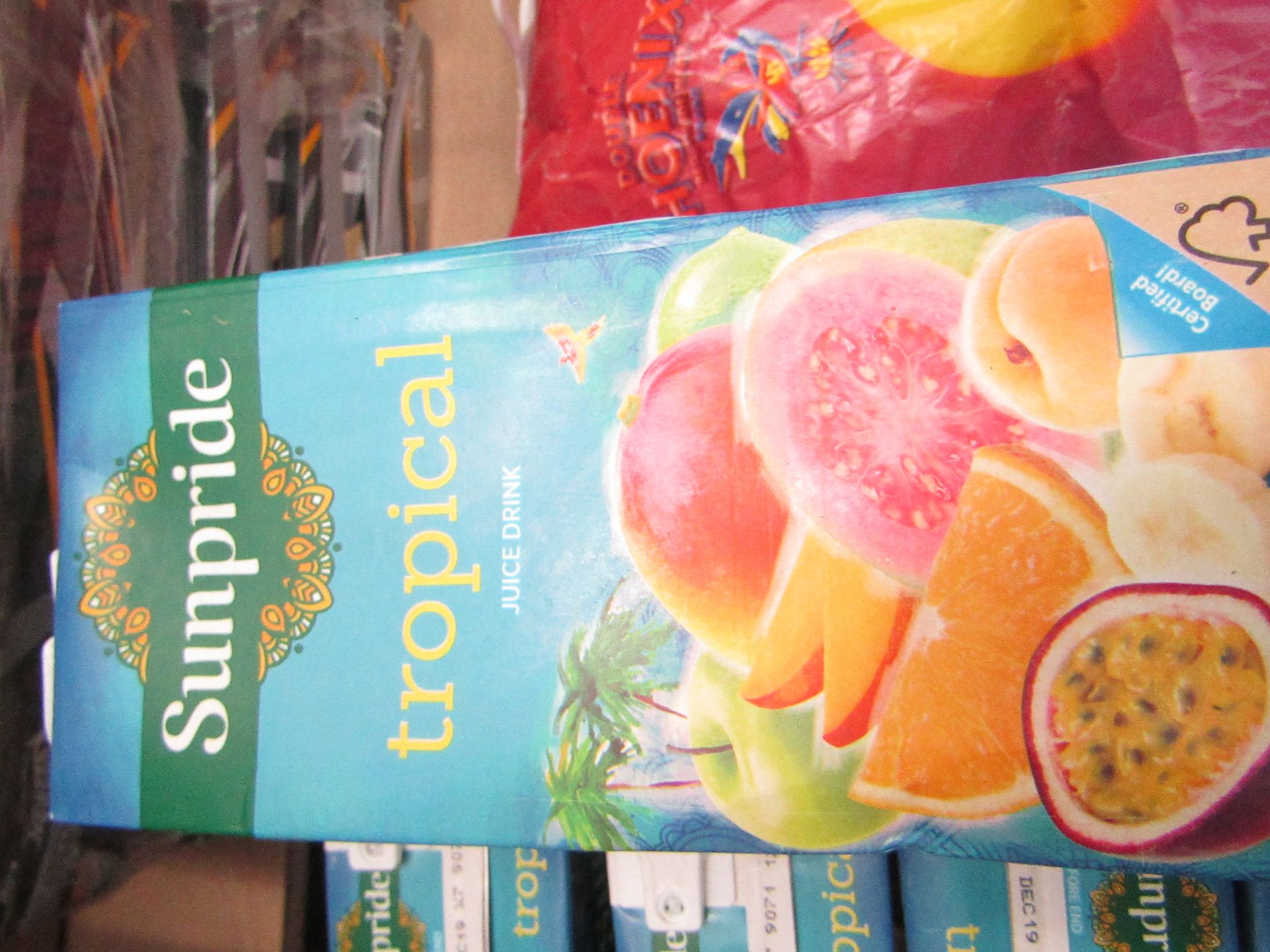 8 x 1L Sunpride Tropical juice drink, all new. BB 12/2019