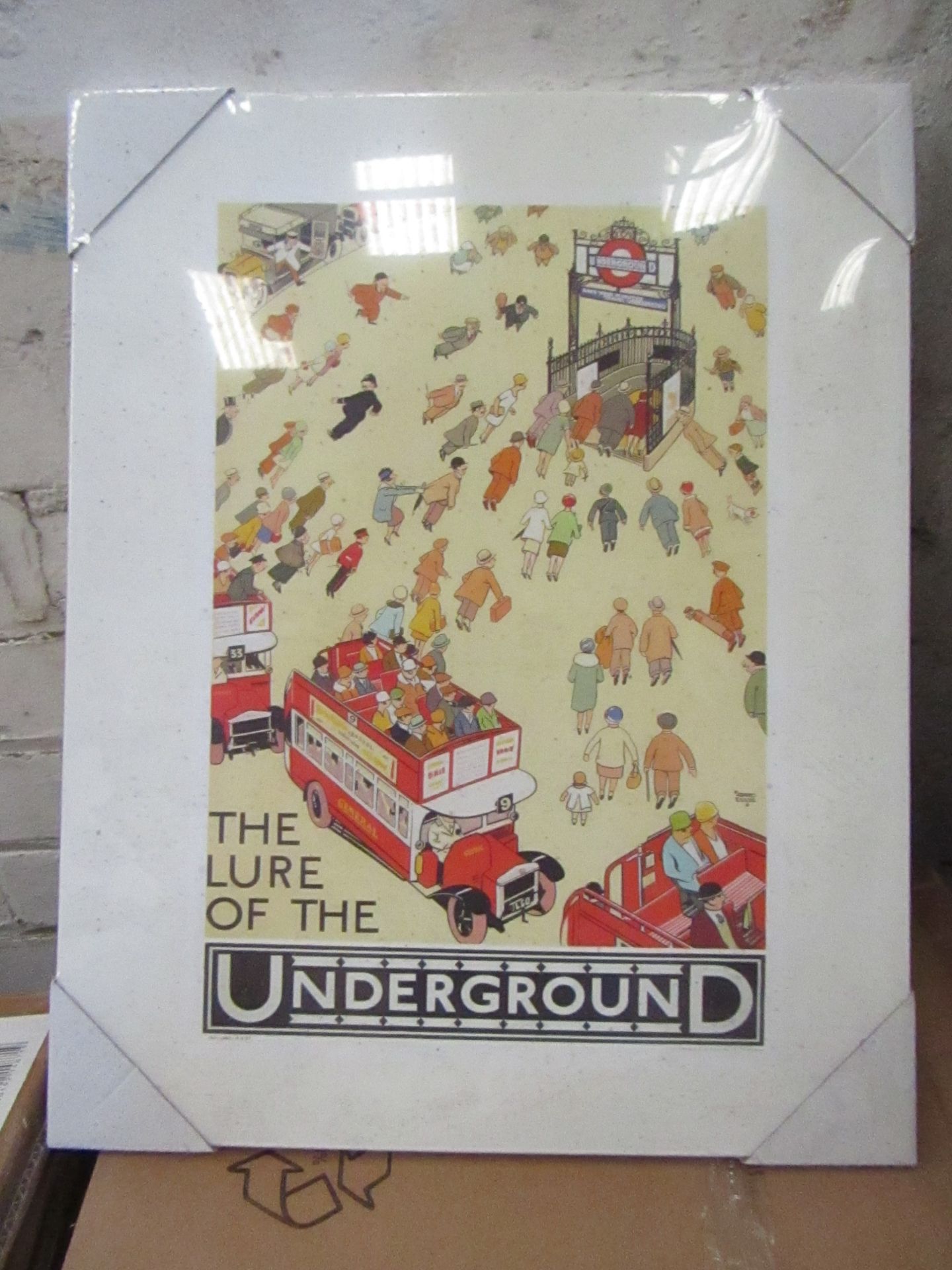 1 x box of 6 "Lure Of The Underground" Canvas size 50cm x 40cm new & packaged