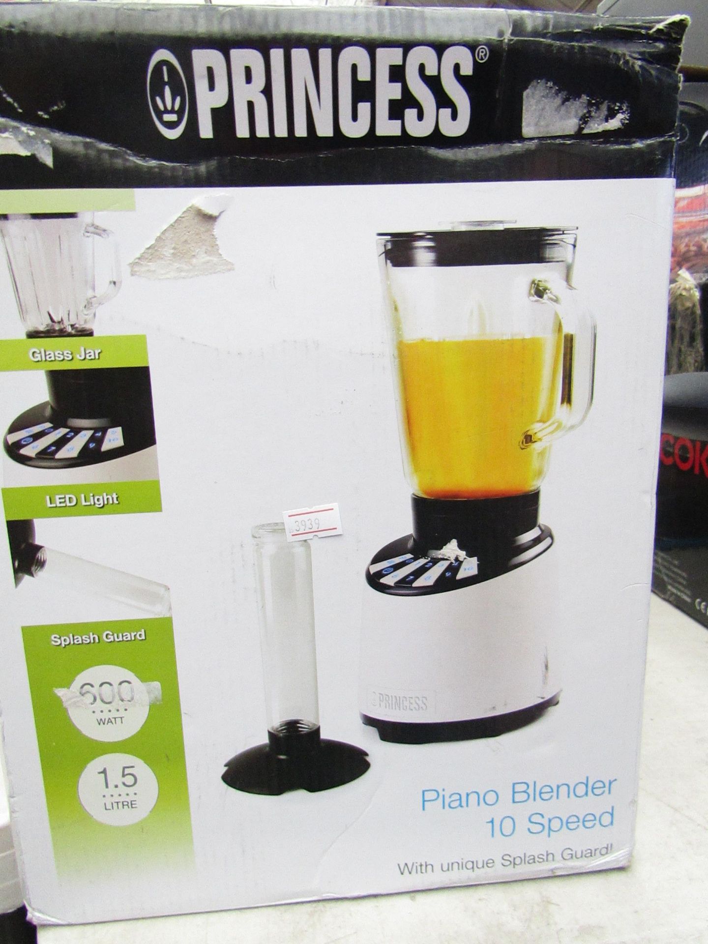 Princess 10 speed piano blender, tested working and boxed.