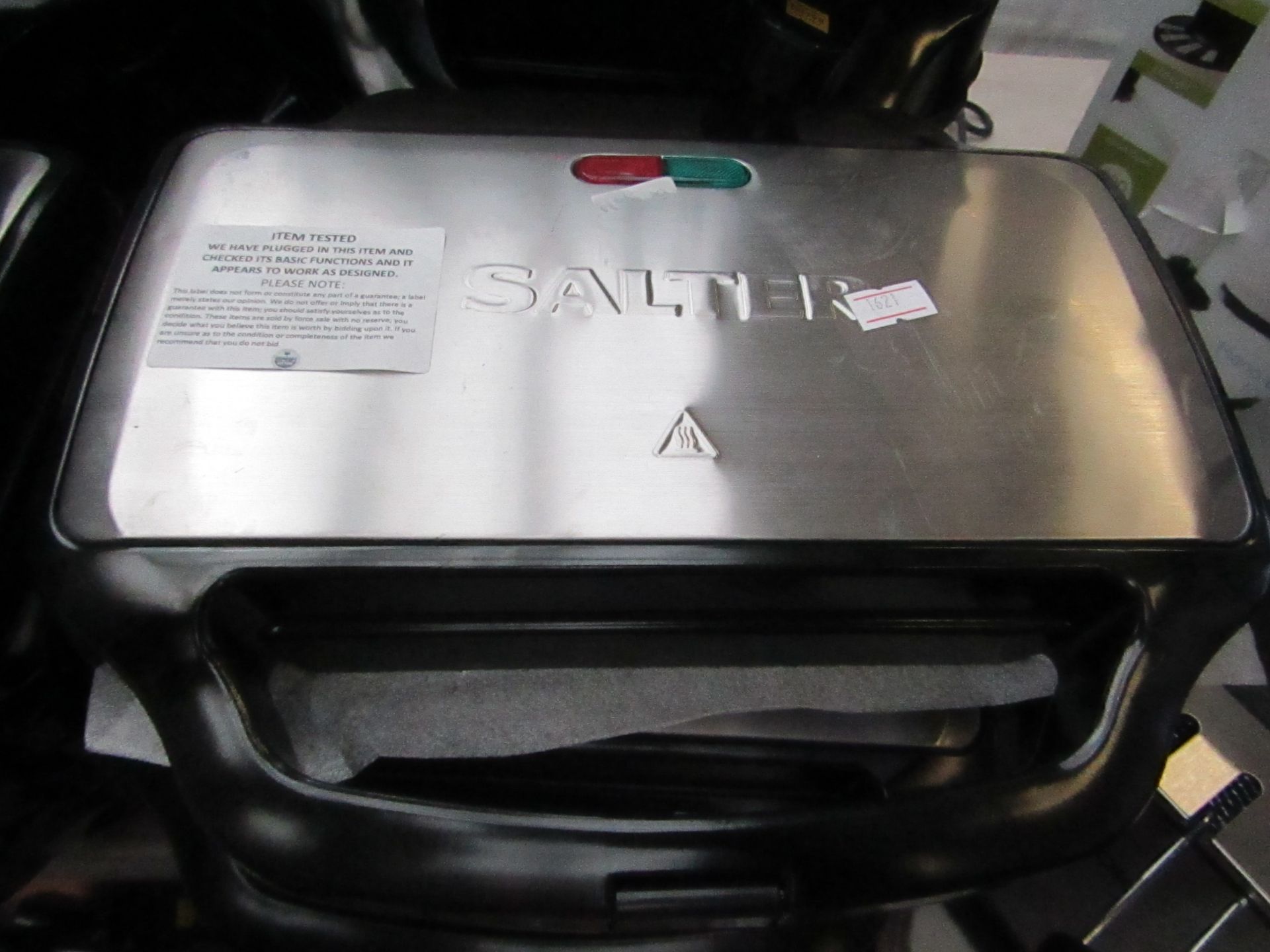 Salter 2 portion sandwich maker, tested working.