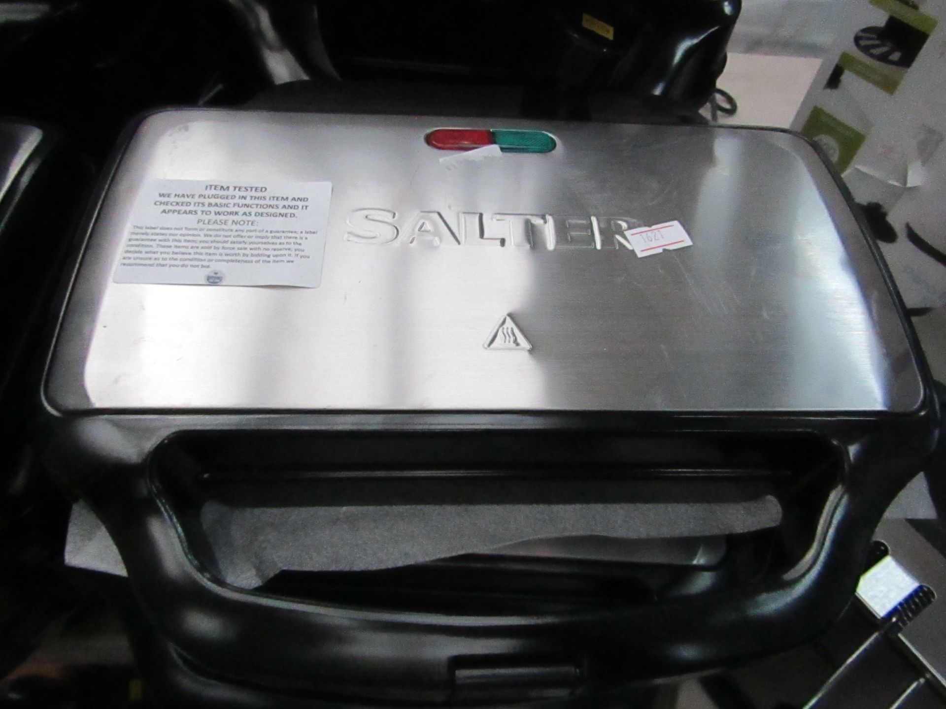 Salter 2 portion sandwich maker, tested working.