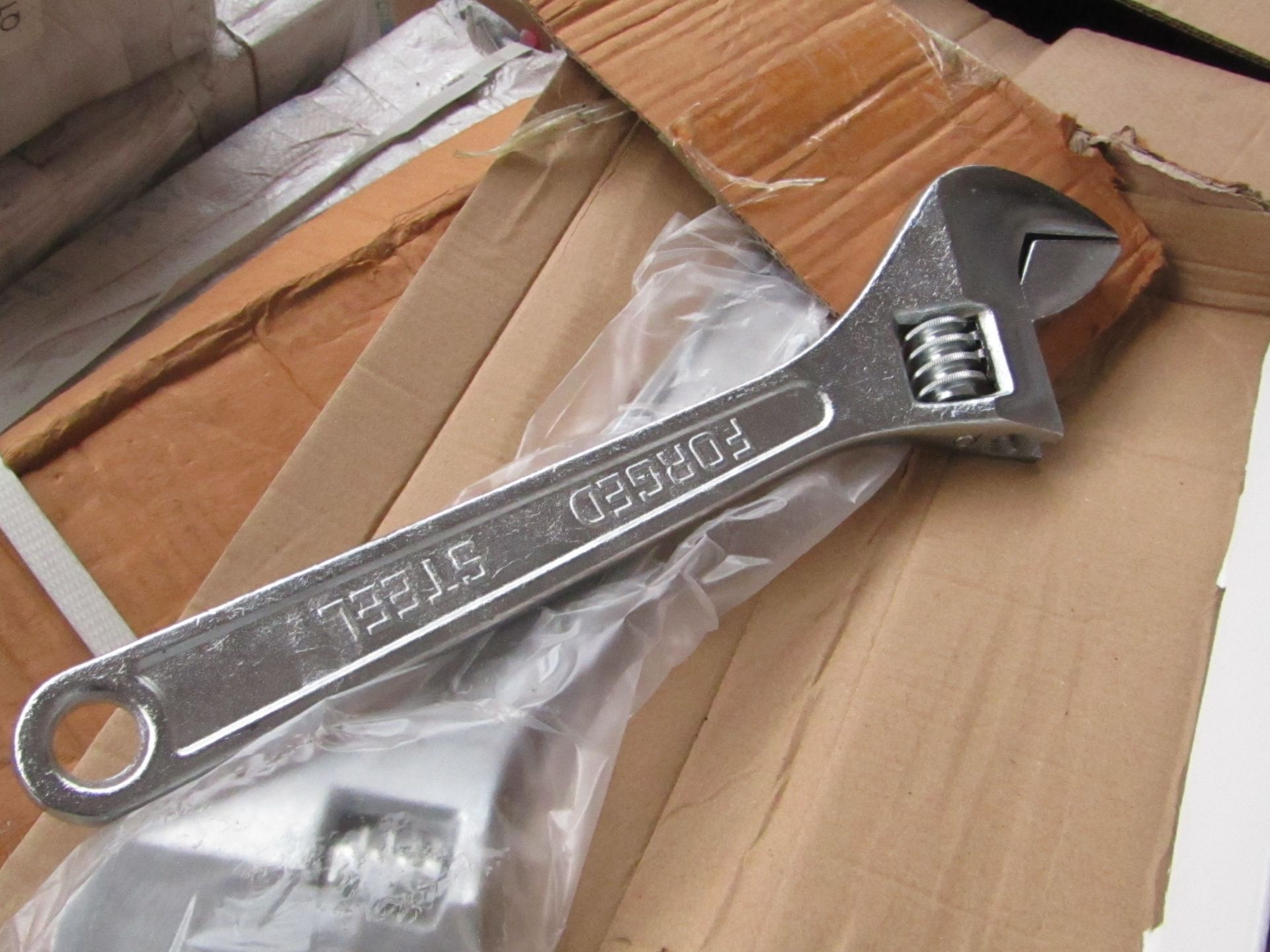 Large Adjustable Wrench, New