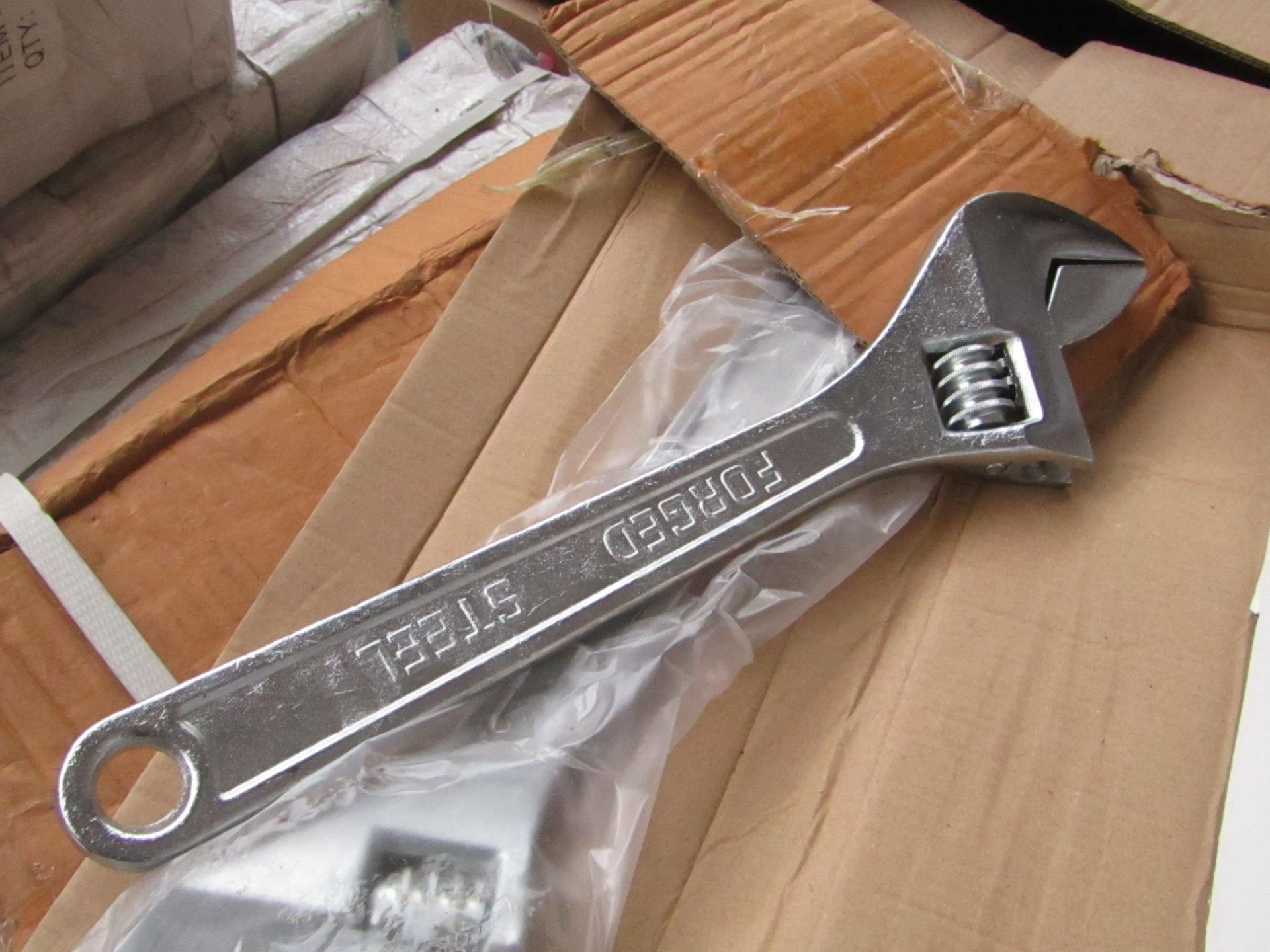 Large Adjustable Wrench, New