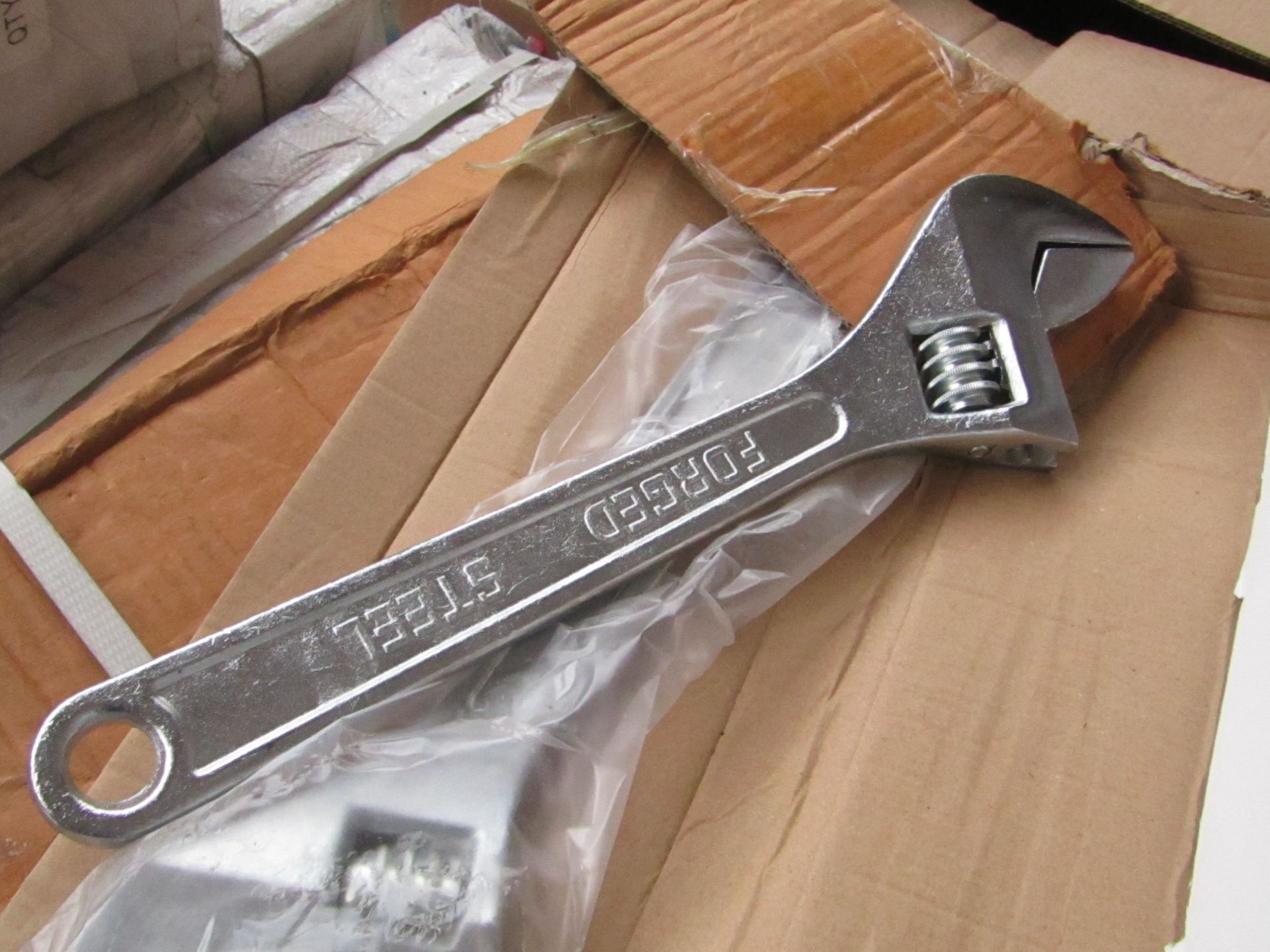 Large Adjustable Wrench, New