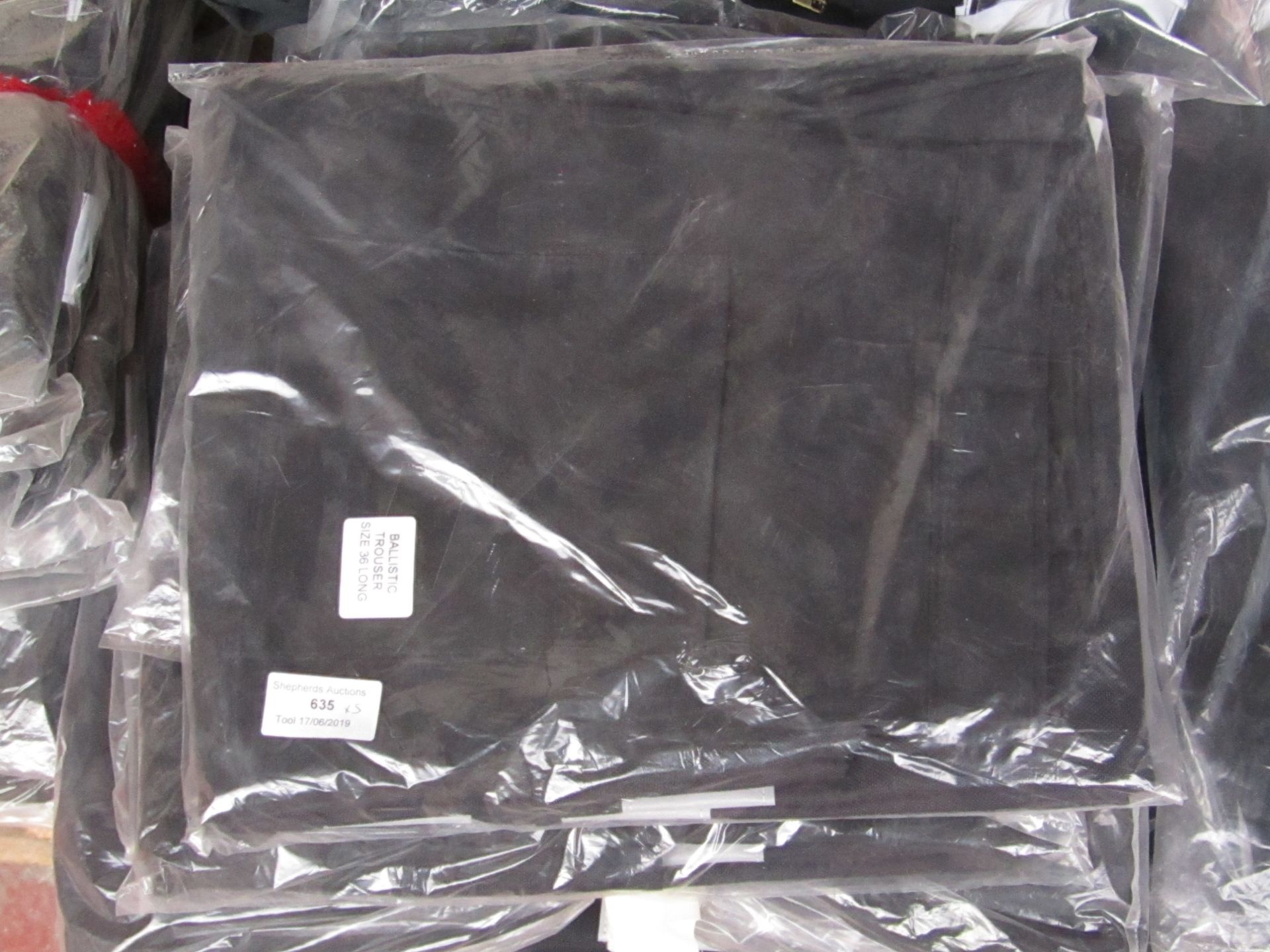 5x Ballistic trousers, size 36L, new and packaged.