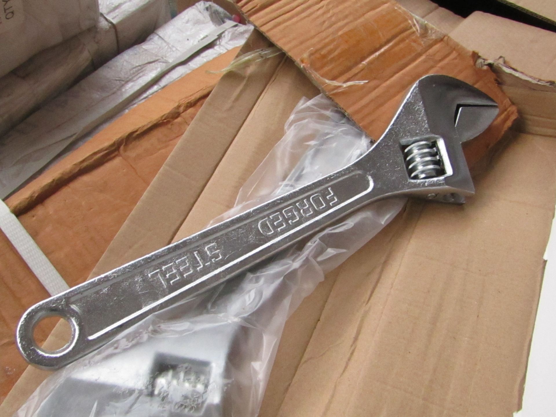 Large Adjustable Wrench, New