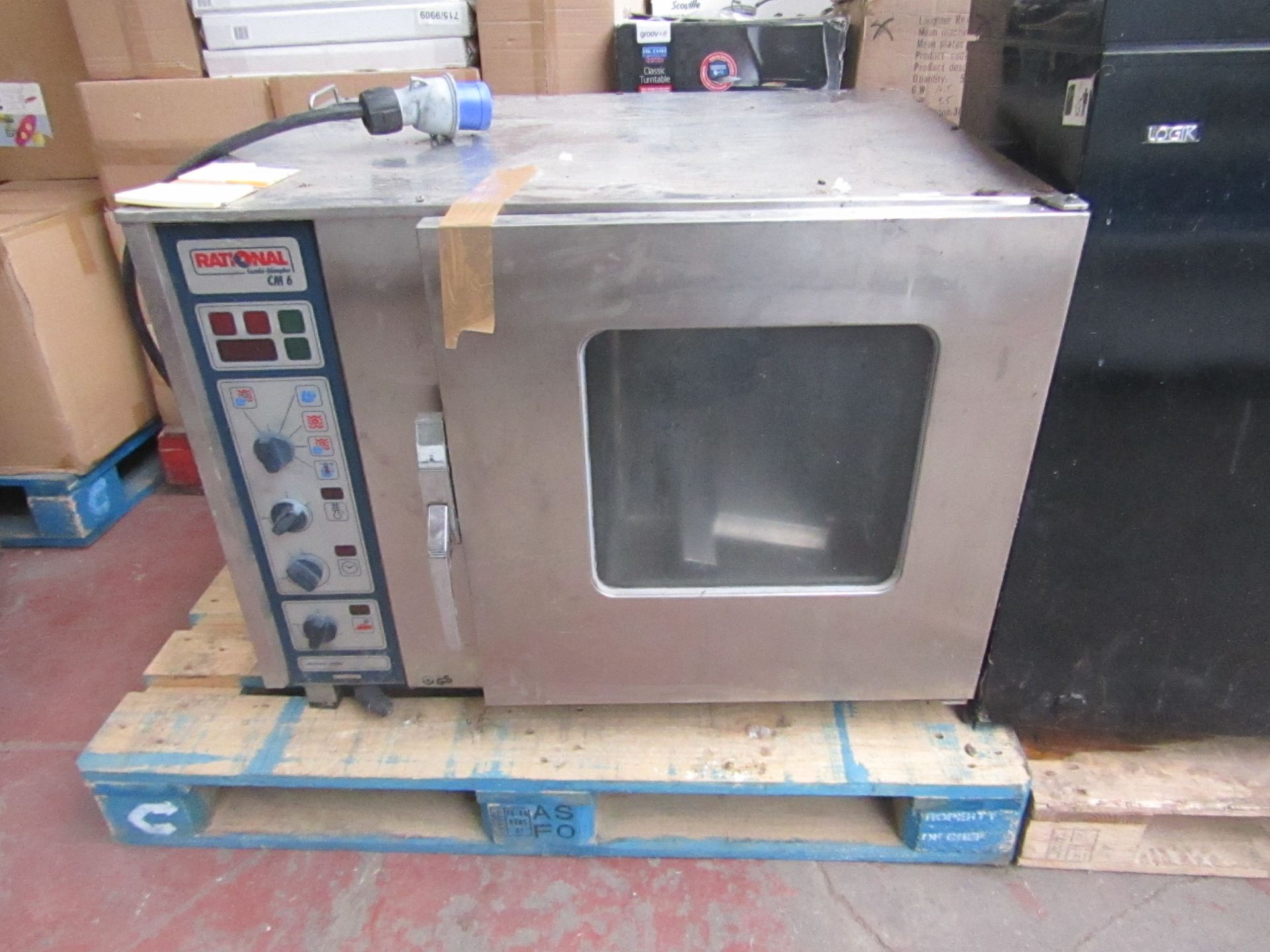 Rational Combi master electric Industrial oven,in used condition,needs a clean,vendor suggests it