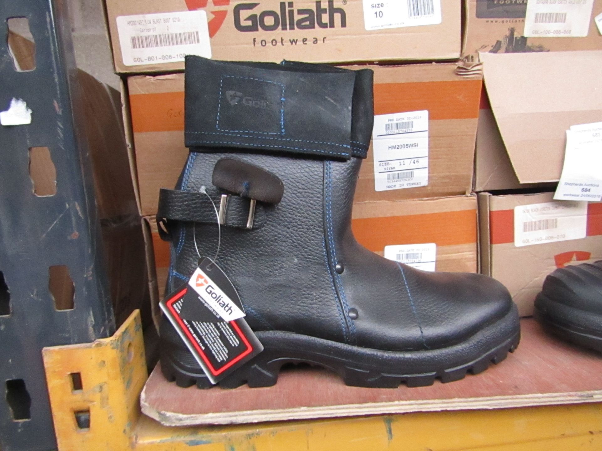 Goliath ankle boot with steel midsole, size 8, new and boxed. RRP £57.49