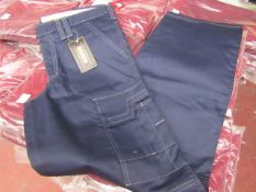 Vizwear action line navy trousers,size 32R,new in packaging.RRP £19.99