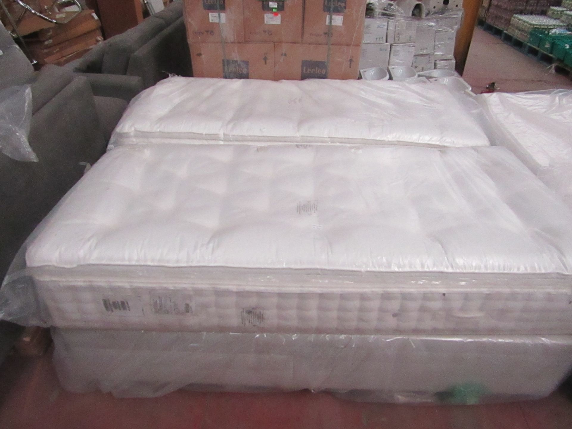 Staples Bespoke Indulgence Zip and Link Super King Size Mattress with 2 Drawer Divan Base, RRP £