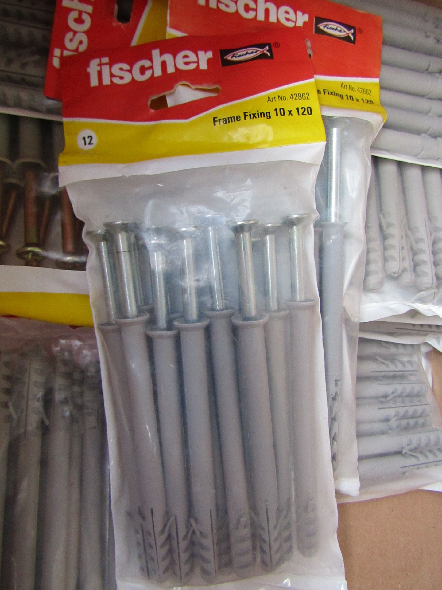 5 x Fischer Frame Fixings 10 x 120, 12 per pack, New in packaging