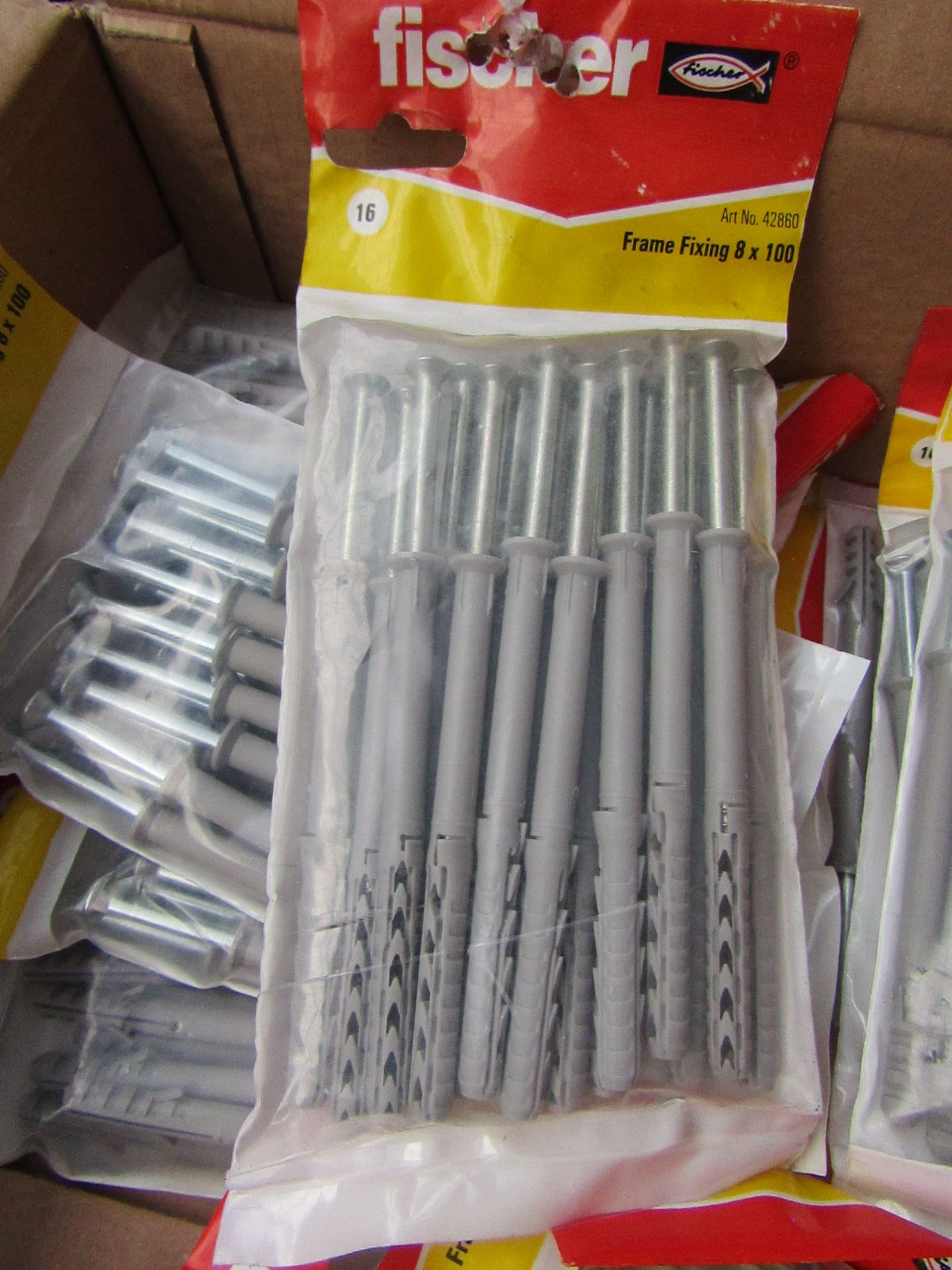 5 x Fischer Frame Fixings 8 x 100, 16 per pack, new in packaging