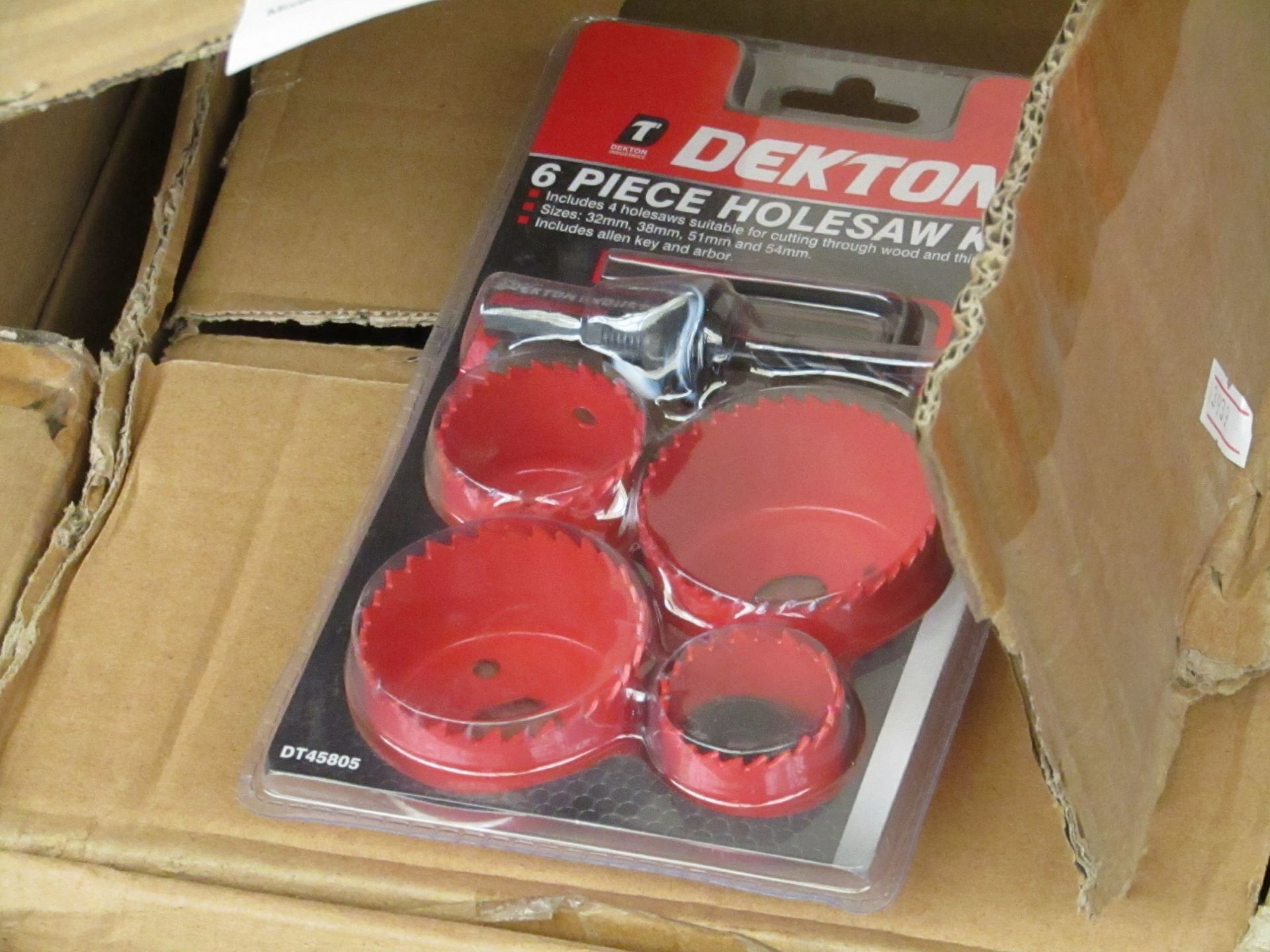 Dekton, 6 piece holesaw kit, new and boxed
