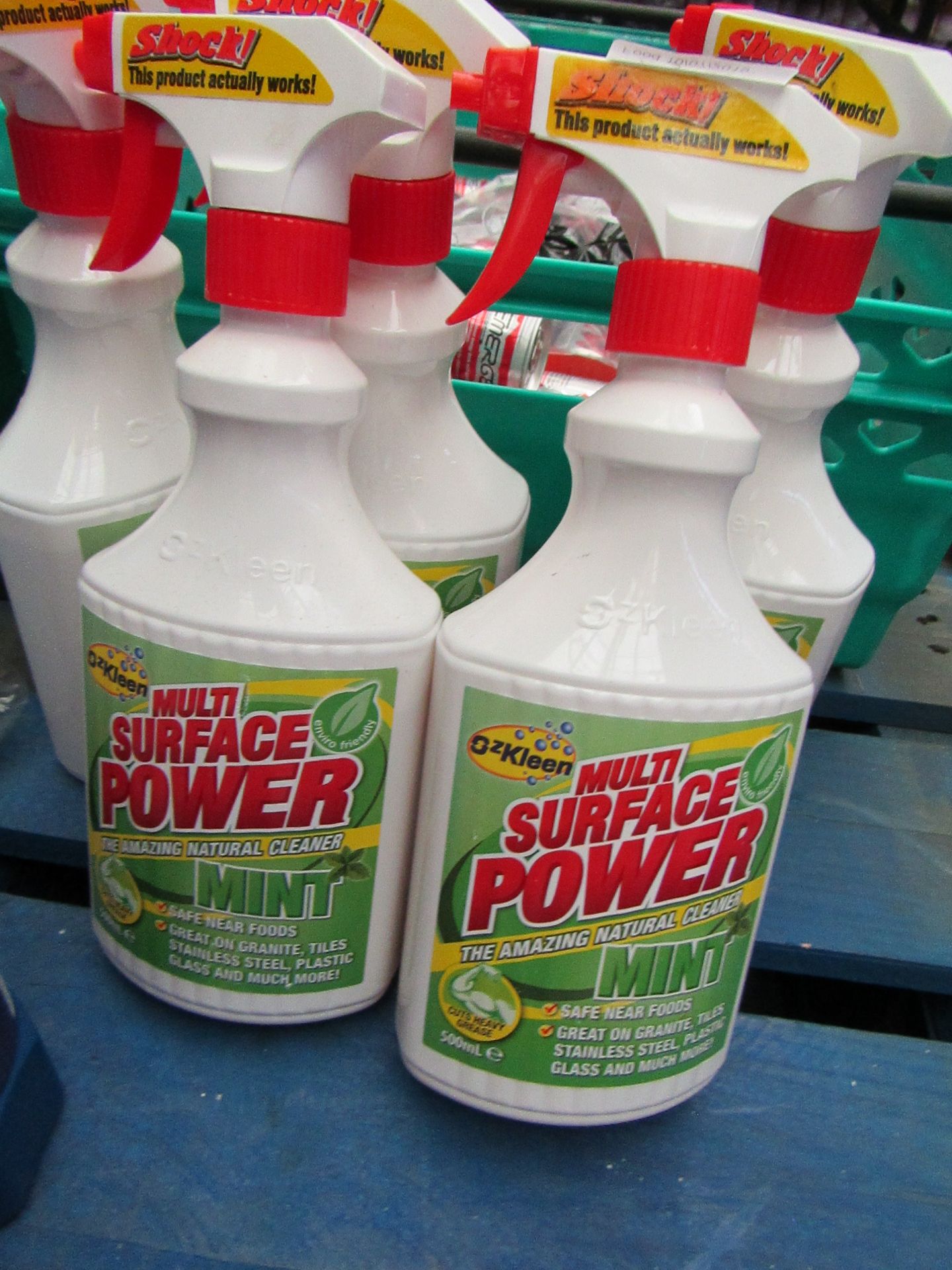 5 x 500ml bottles of Oxkleen multi surface power cleaner - Mint