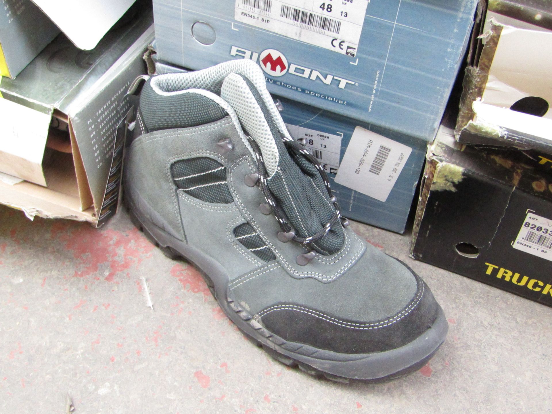Aimont Safety Specialists steel toe cap Boots, size 13, new and boxed.