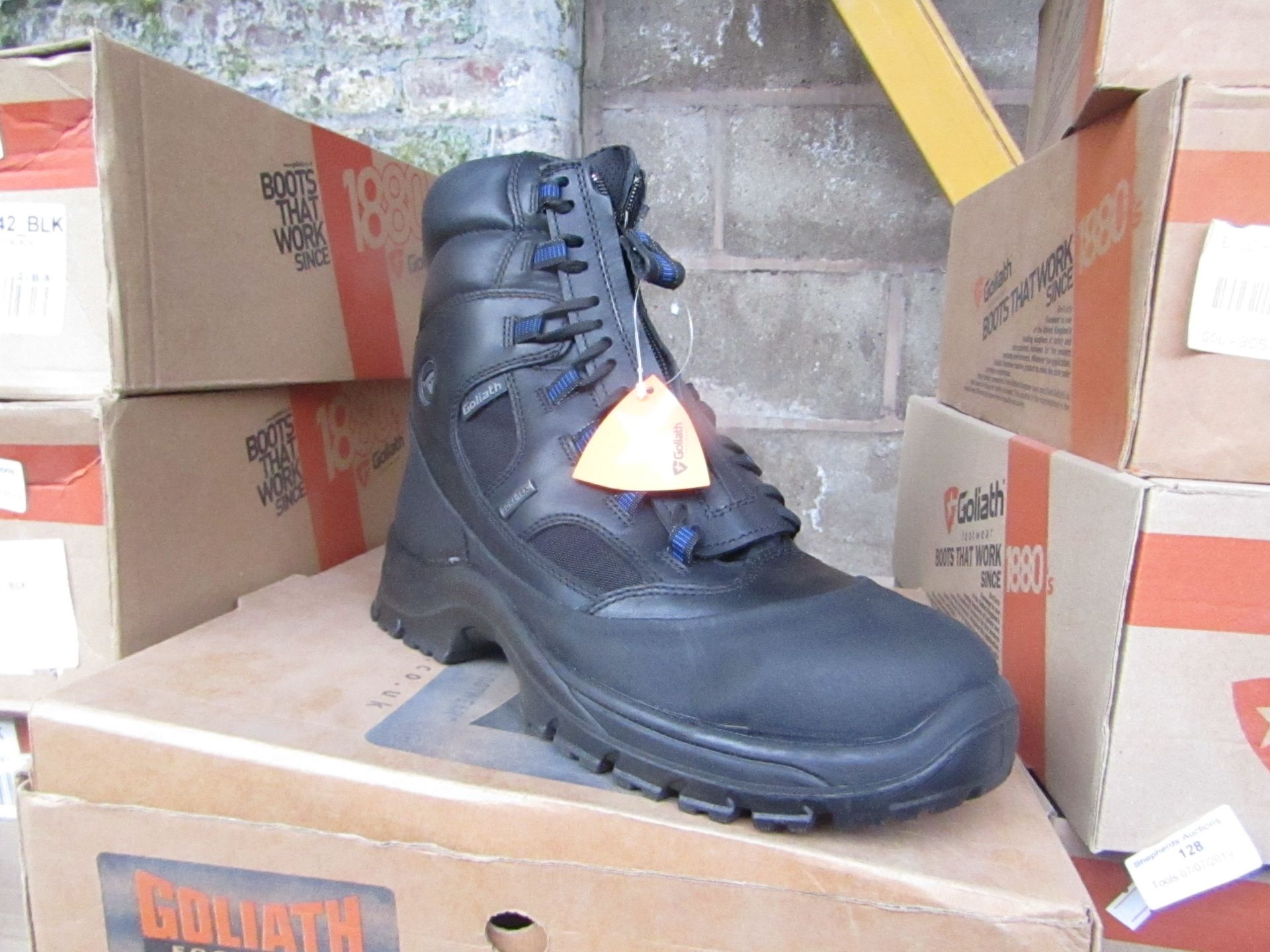 Goliath Line Walker Black Goretex Steel Toe Cap Safety Boots new and boxed, Size 7 RRP £67.49