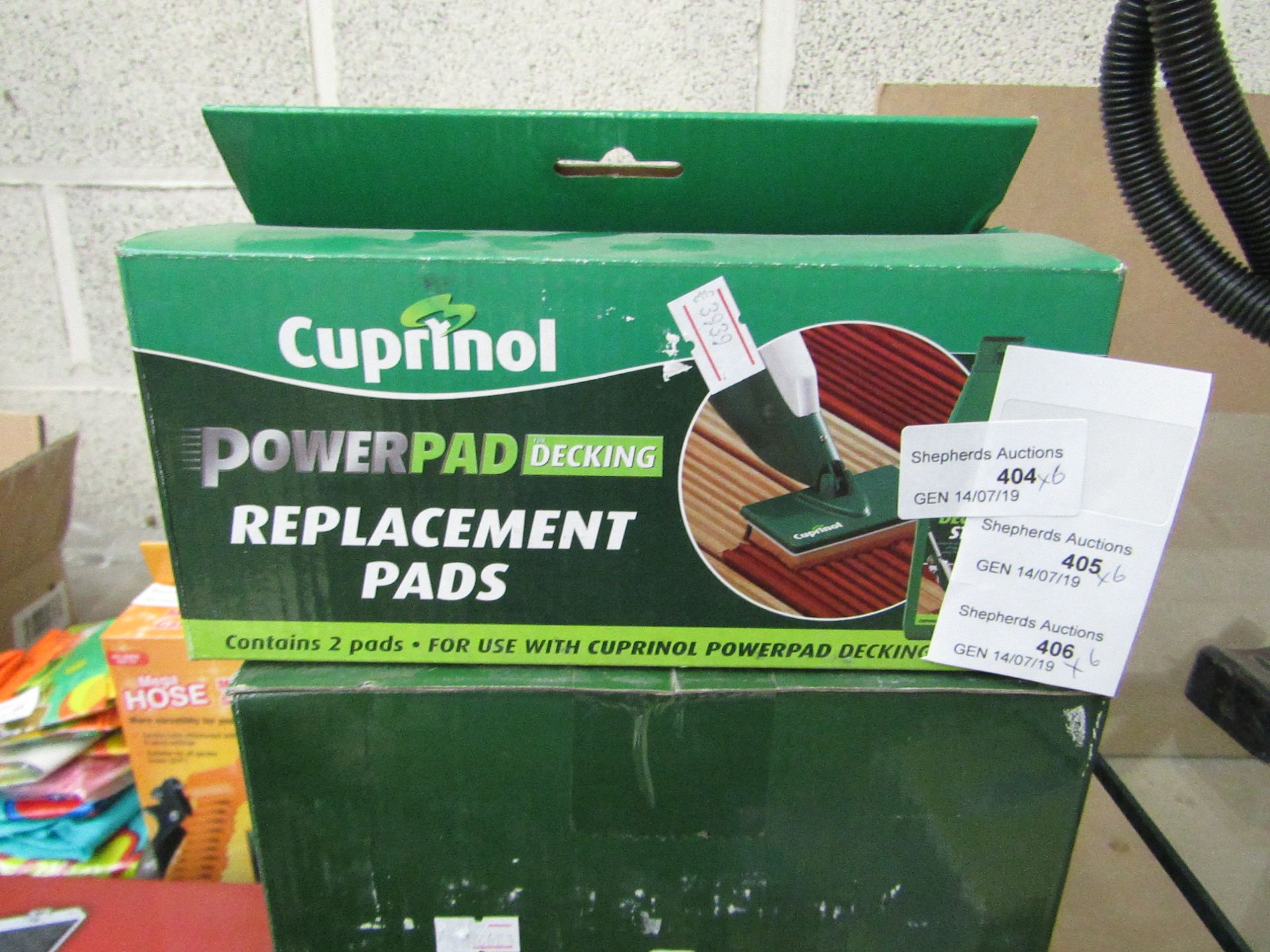 6 x Cuprinol Powerpad Decking replacement pads, boxed