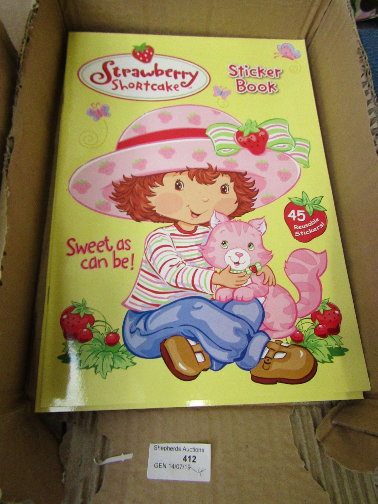 4 X Strawberry Shortcake Sticker books, all new