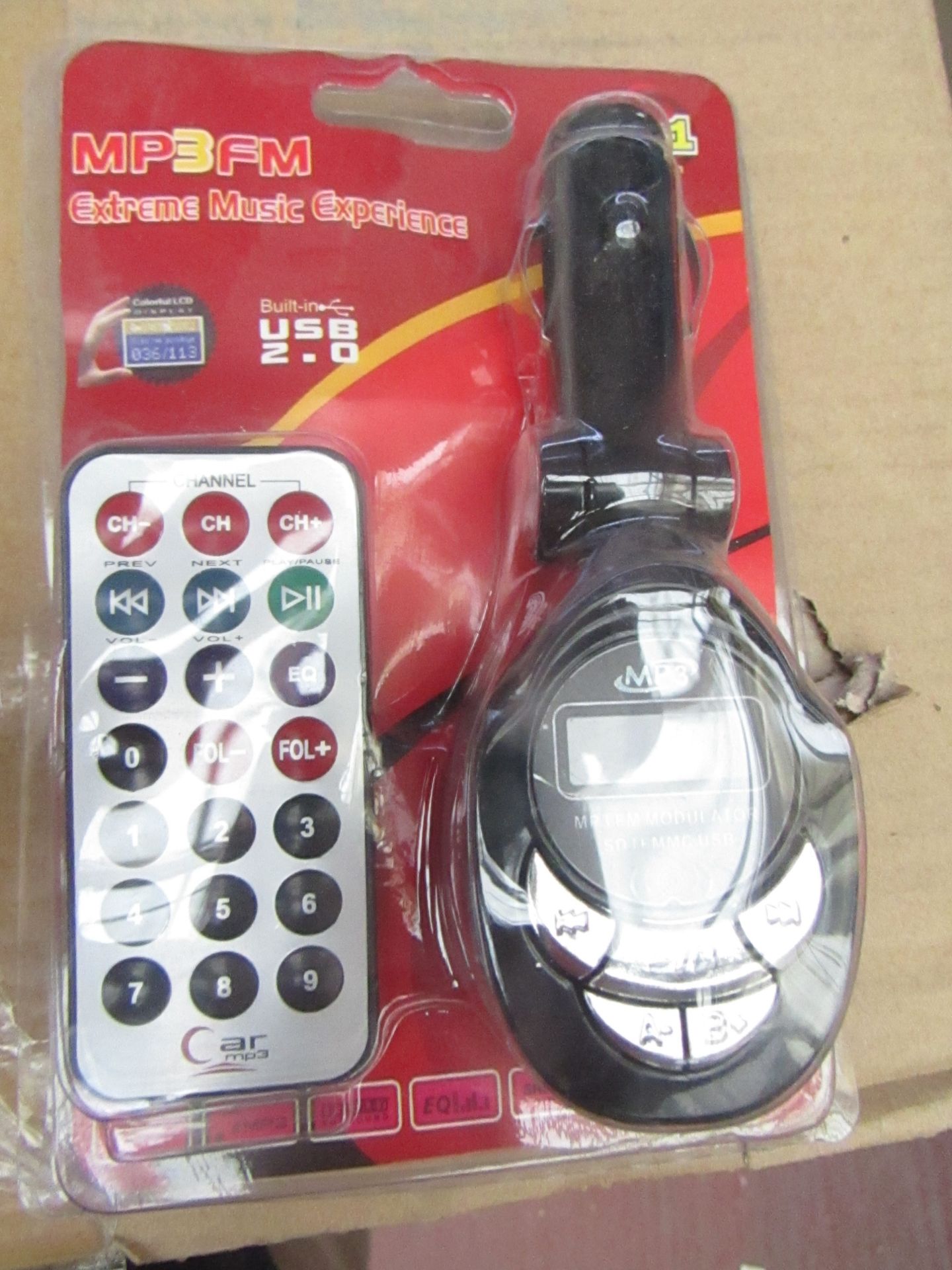 5x MP3 car Bluetooth transmitters, all new and packaged.