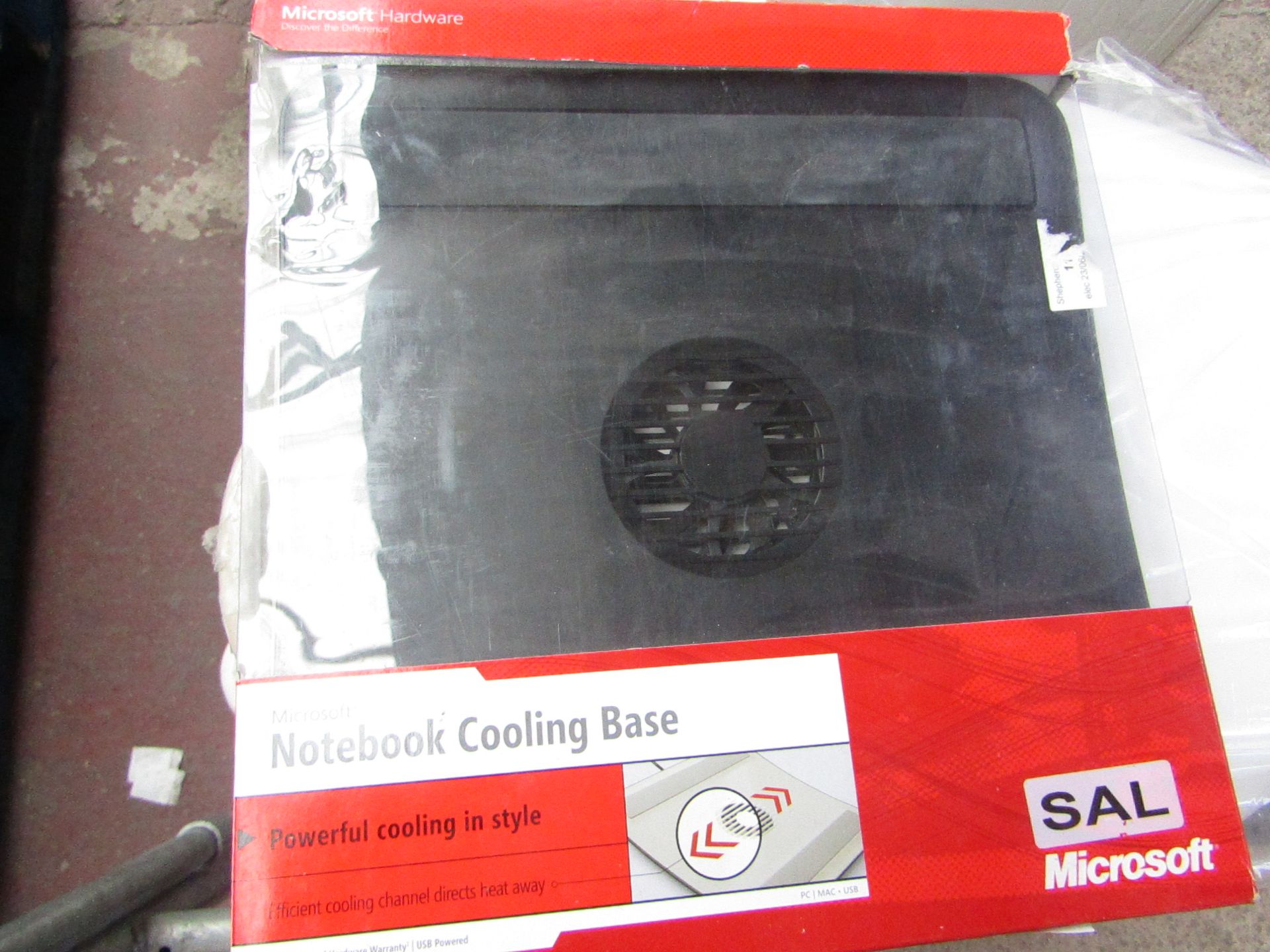 Microsoft notebook cooling base, untested and boxed.