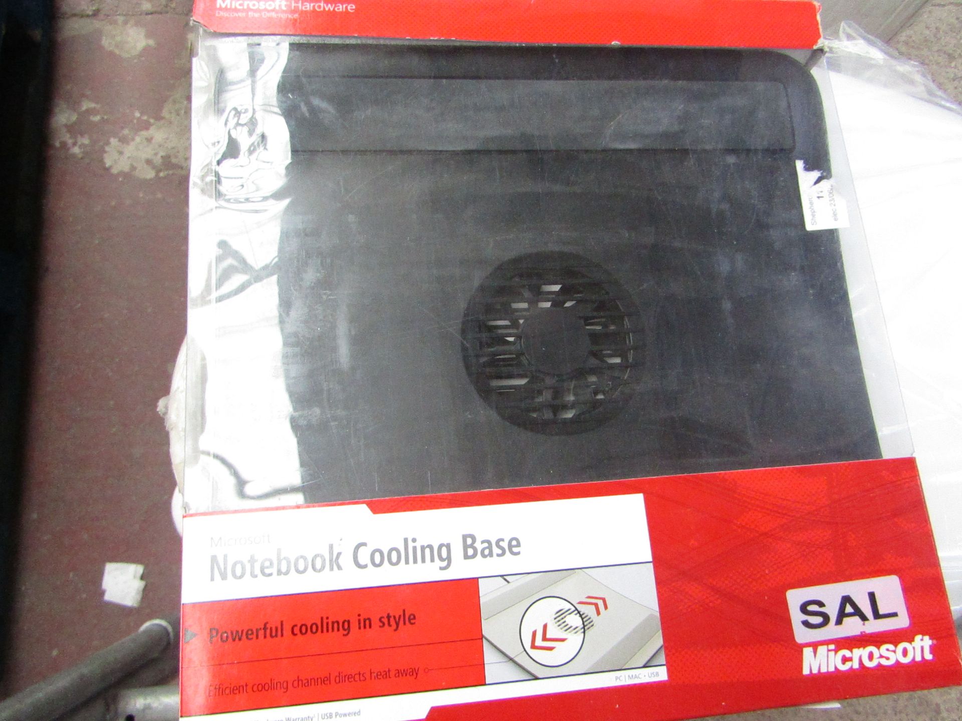 Microsoft notebook cooling base, untested and boxed.
