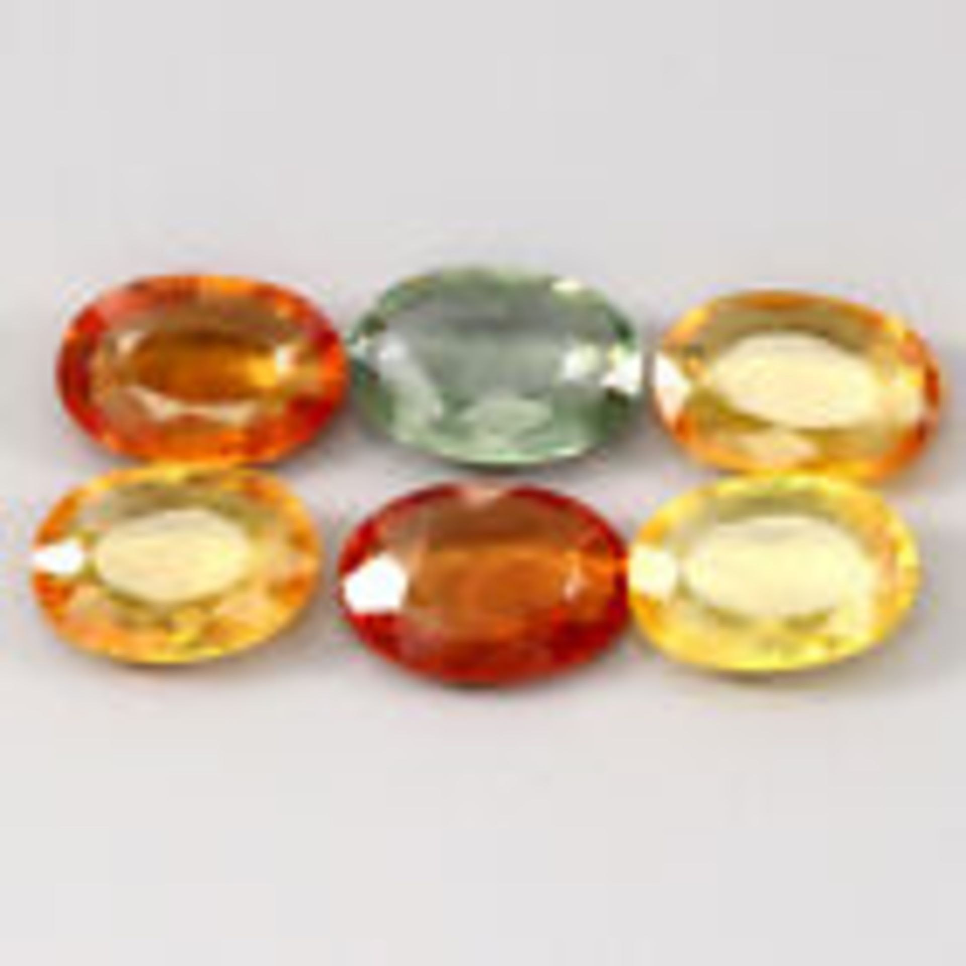 2.85ct. 6x4mm. 6pcs Oval Cut 100%ÿNaturalÿ Sapphires Average retail value Gemstone type:ÿSapphire