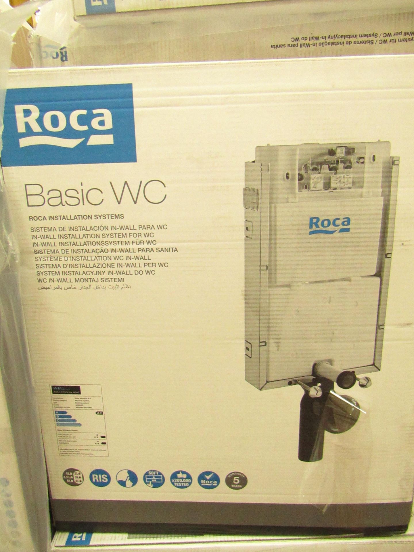 Roca Basic WC in wall installation system for WC, new and boxed. RRP Circa £109.99