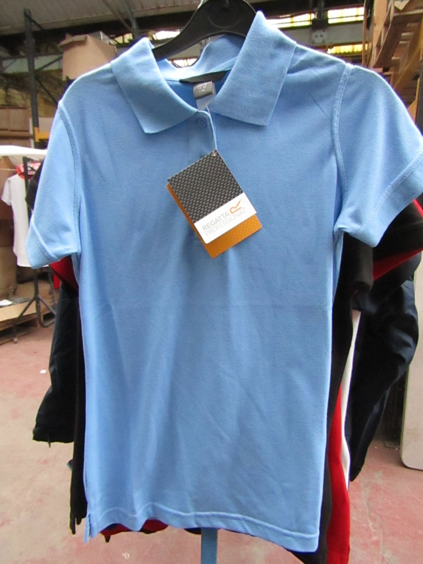 Ladies Regatta polo Shirt Blue size 8 new & Packaged