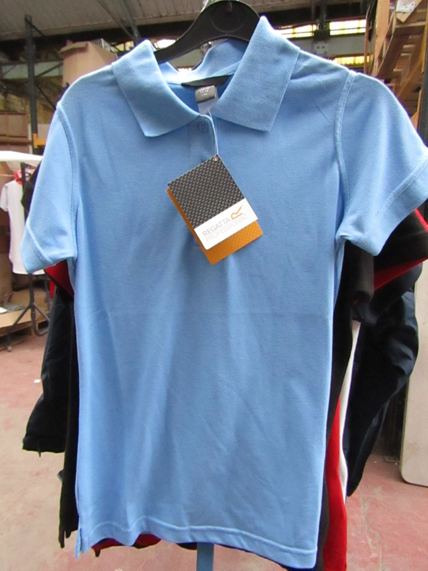 Ladies Regatta polo Shirt Blue size 8 new & Packaged