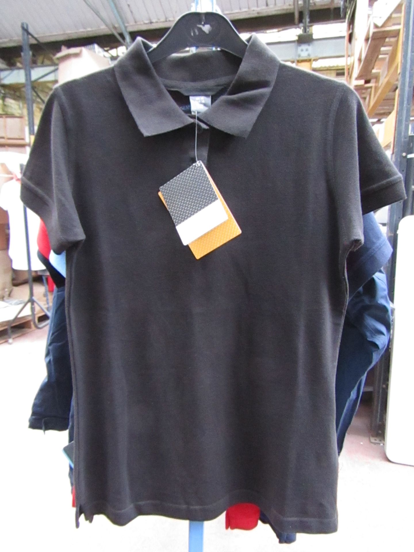 Ladies Regatta polo Shirt Black size 20 new & Packaged