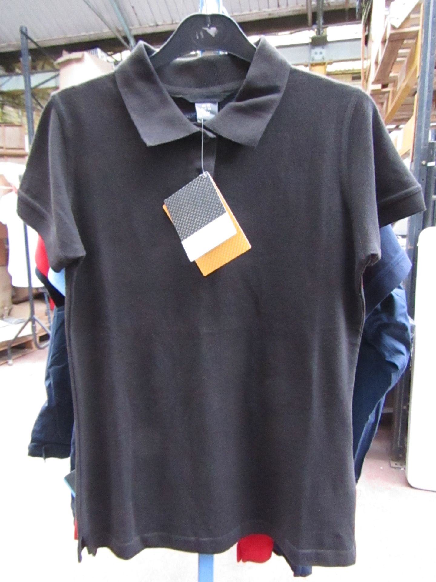 Ladies Regatta polo Shirt Black size 20 new & Packaged