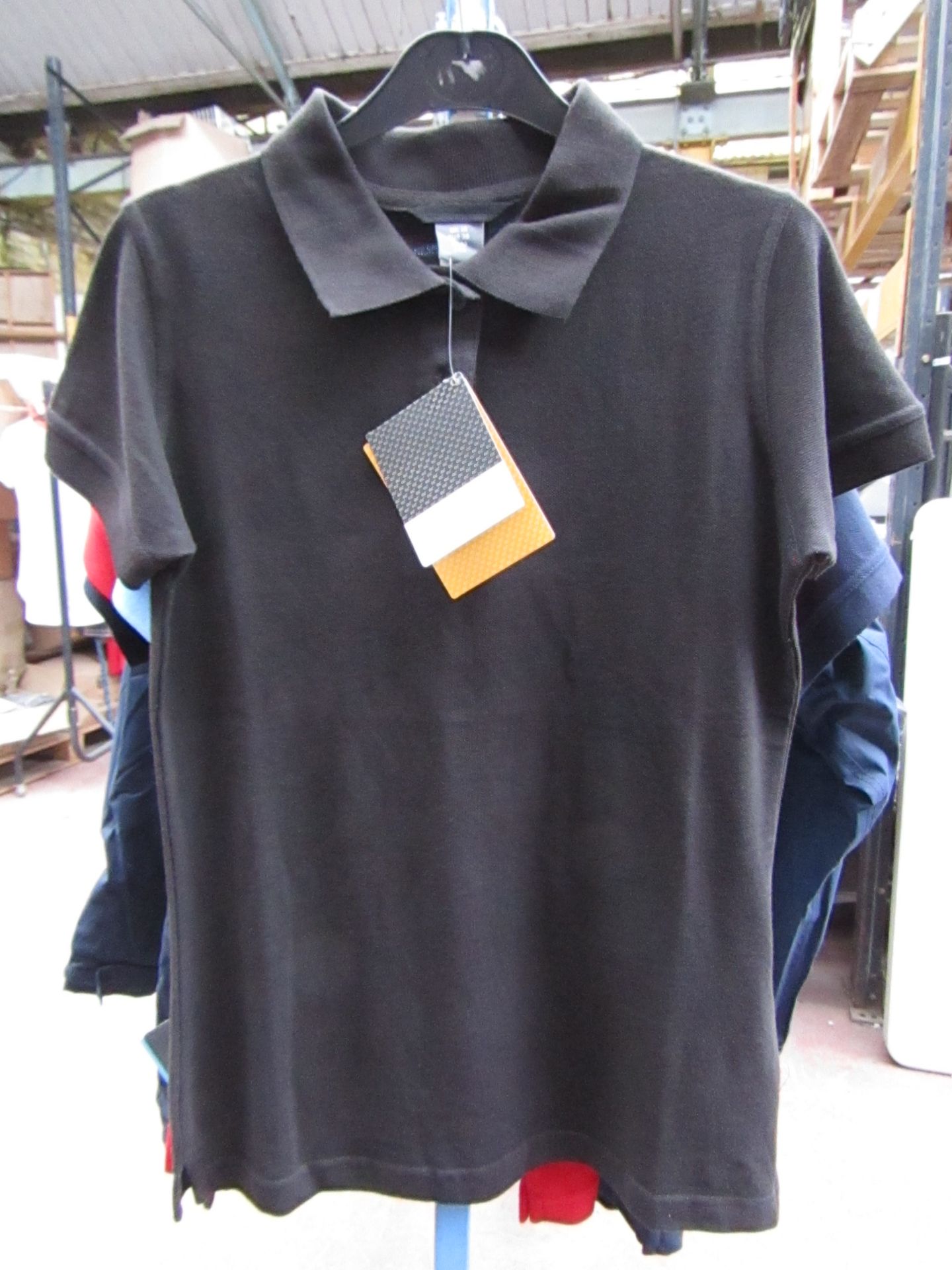 Ladies Regatta polo Shirt Black size 20 new & Packaged