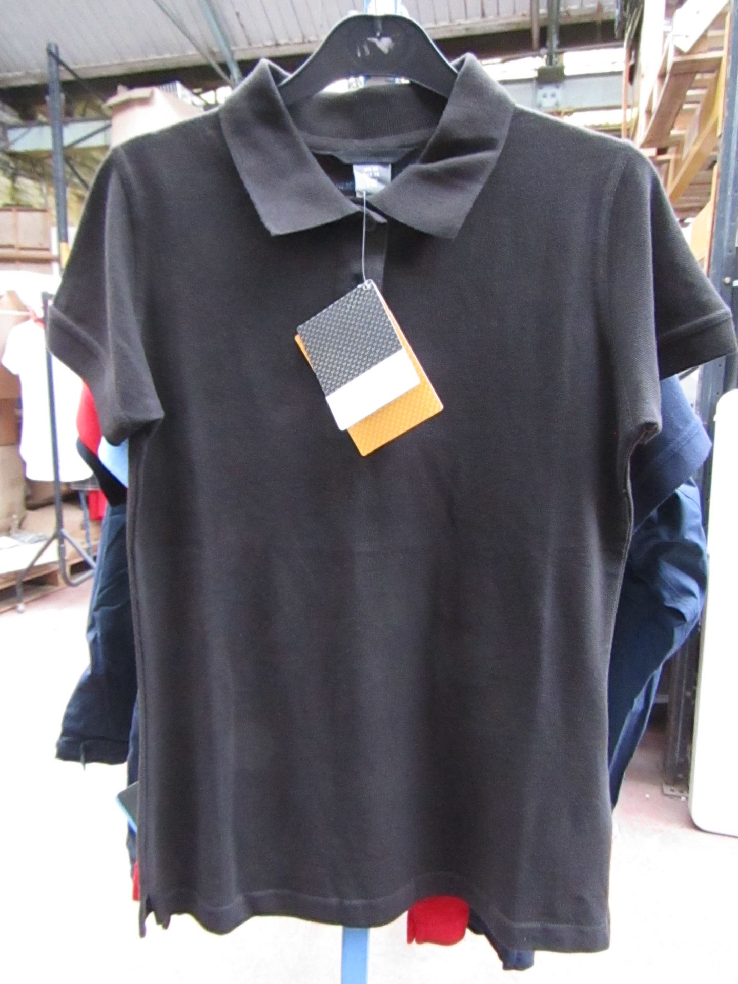 Ladies Regatta polo Shirt Black size 16 new & Packaged
