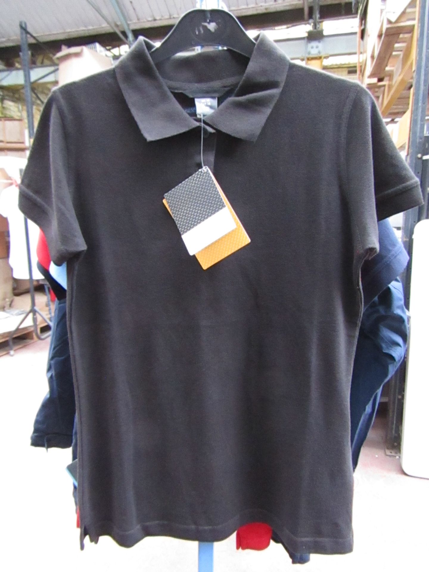 Ladies Regatta polo Shirt Black size 20 new & Packaged