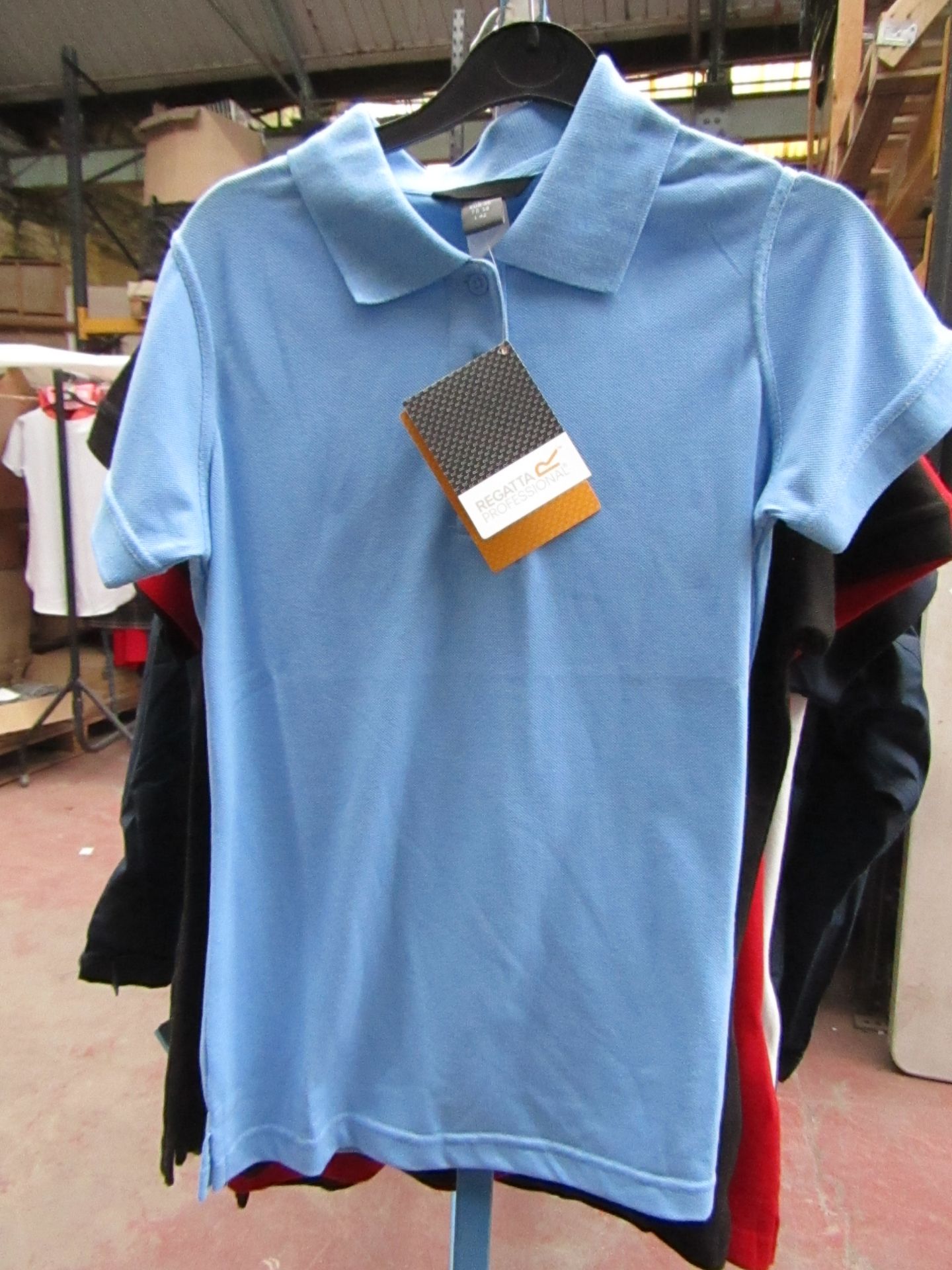 Ladies Regatta polo Shirt Blue size 14 new & Packaged